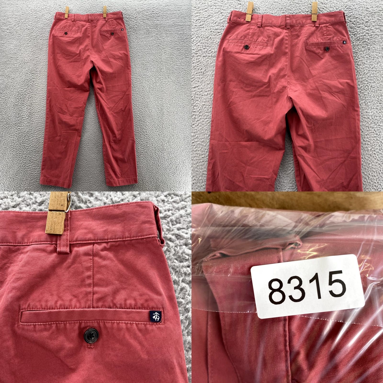 Brooks Brothers VINTAGE Brooks Brothers 346 Chino Pant Men 32x30 Red Flat Front Casual Preppy Yacht 90s Mens Size US 32 / EU 48 - 9 Thumbnail