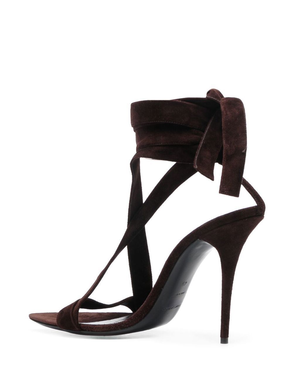 Saint Laurent Paris o1bcso1str1124 Deva Sandals in Black Size US 9.5 / IT 39.5 - 4 Thumbnail
