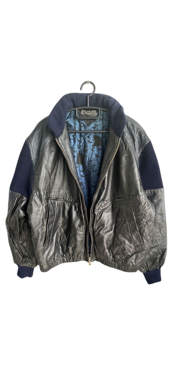 Iceberg Vintage 90s Iceberg X Batman Leather Jacket Size US XL / EU 56 / 4 - 1 Thumbnail