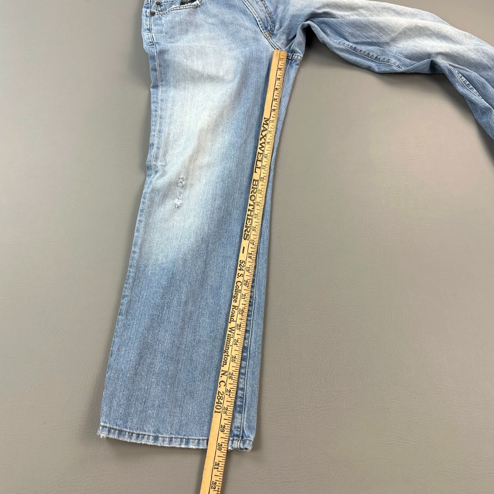 Lucky Brand Vintage Lucky Brand Dungaree Jeans Mens 32x30 Medium Wash Tucker Straight USA Size US 32 / EU 48 - 2 Thumbnail