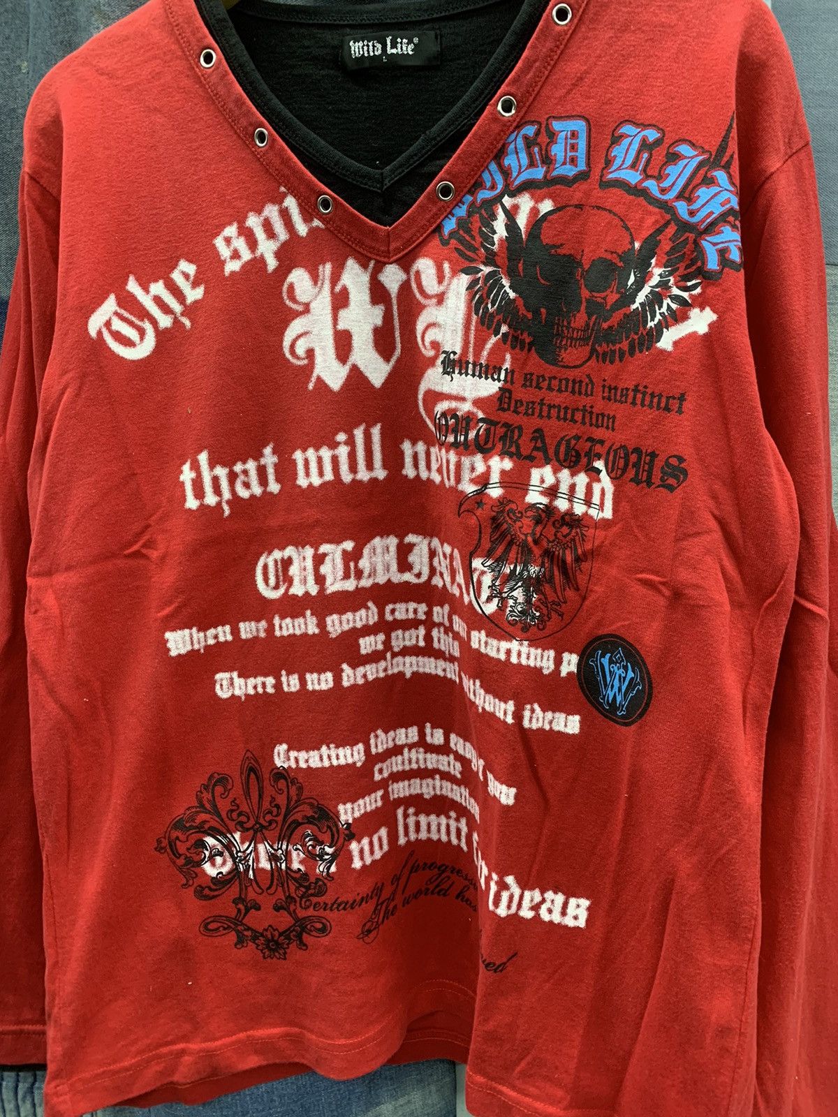 Hysteric Glamour × If Six Was Nine × Japanese Brand WILD life skull punk double layers Size US L / EU 52-54 / 3 - 2 Thumbnail