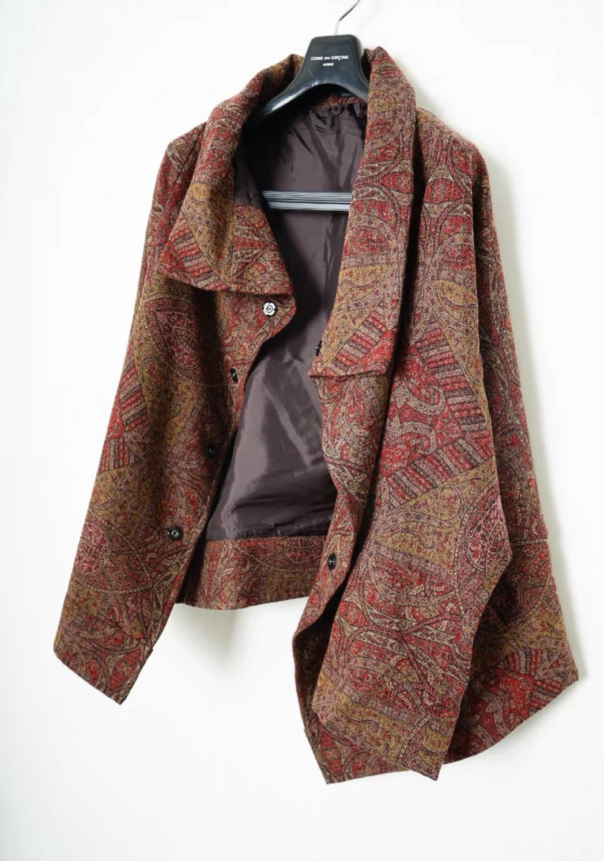 Yohji Yamamoto Yohji Yamamoto Vintage Embroidery Print Oversized Jacket Size US S / EU 44-46 / 1 - 3 Thumbnail