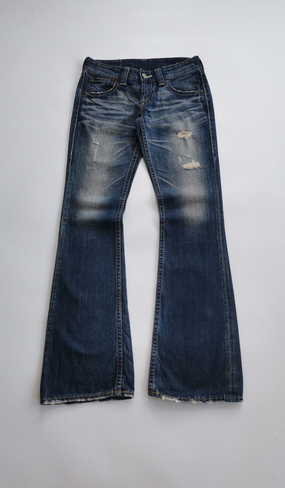 Levi's Vintage Levis 906 Bootcut Distressed Jeans Size 29" - 1 Thumbnail