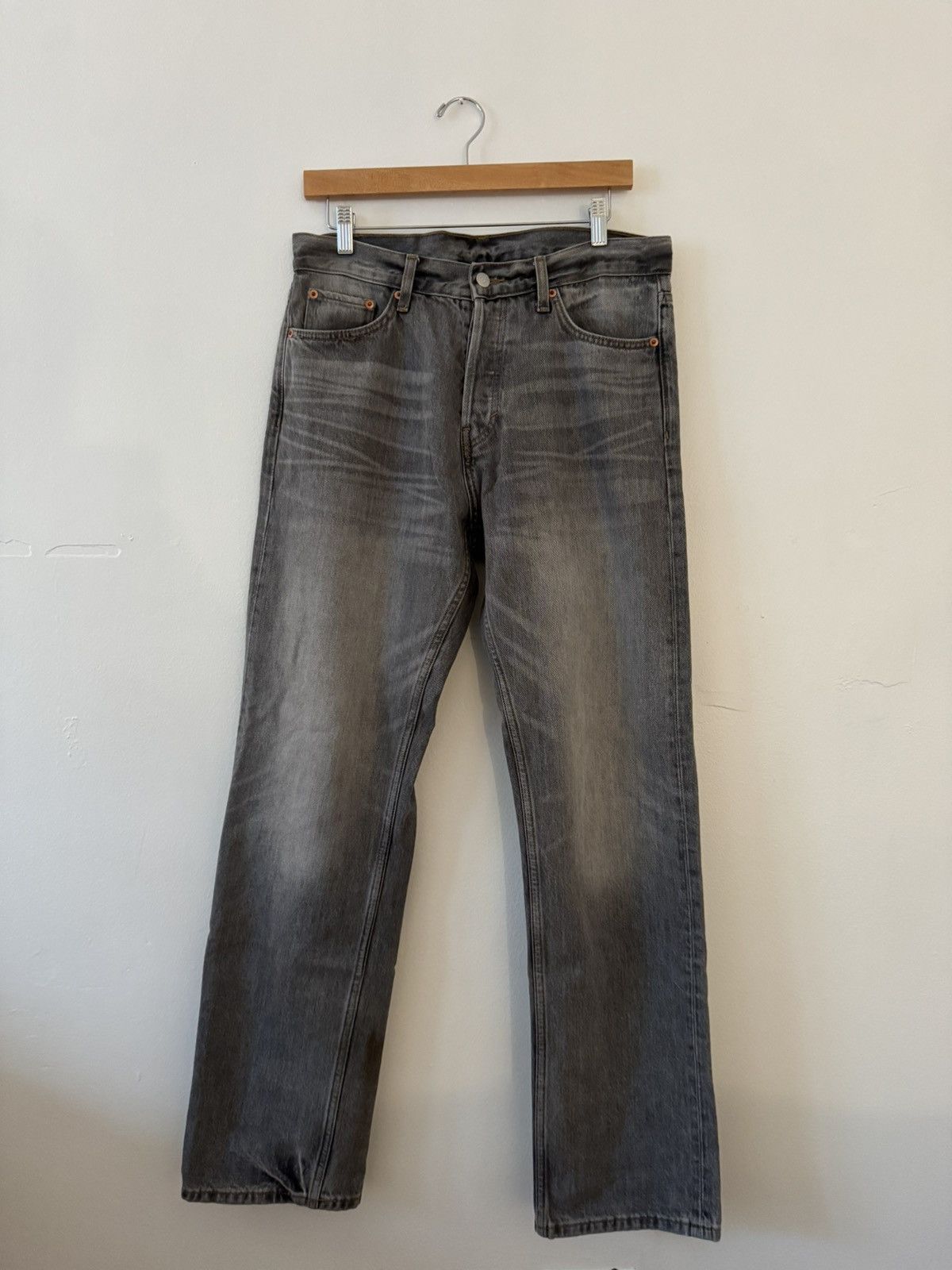 Weekday Grey straight-leg jeans Size US 30 / EU 46 - 1 Thumbnail