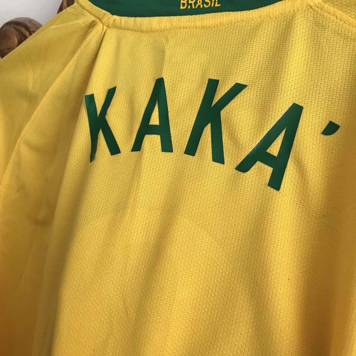 Nike Vintage Nike Ricardo Kaka Brazil Soccer Jersey #8 World Cup
