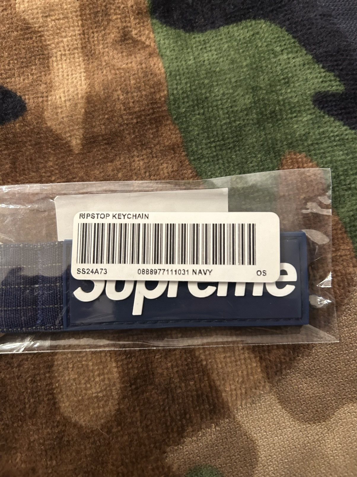 Supreme Supreme Ripstop Keychain Navy SS24 Size ONE SIZE - 4 Thumbnail