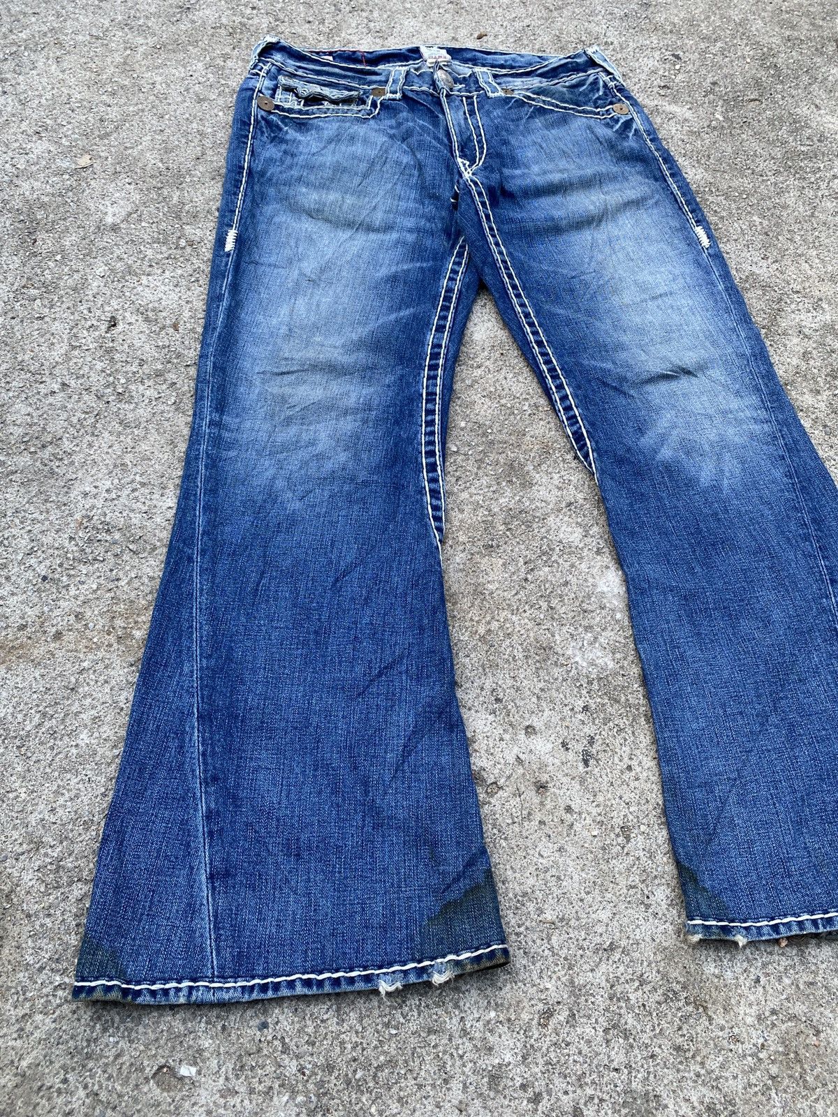 Japanese Brand × Tornado Mart × True Religion 1990s - True Religion Flare Jeans Size US 34 / EU 50 - 1 Thumbnail