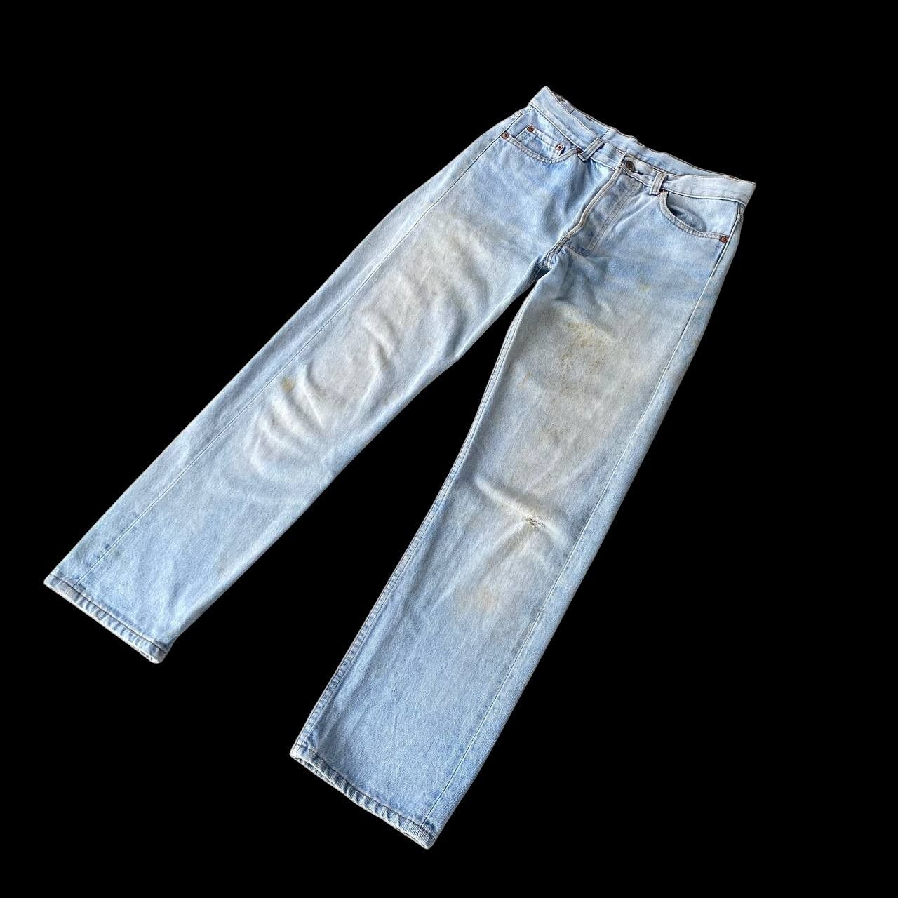 Levi's Vintage Clothing Vintage 90s Levi's 501 Distressed Dirty Wash Faded Grunge Size US 29 - 2 Thumbnail