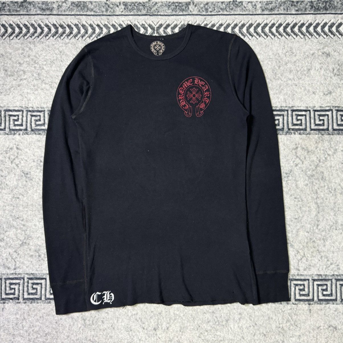 Chrome Hearts RARE! FLORAL SCROLL THERMAL LONG SLEEVE Size US M / EU 48-50 / 2 - 2 Thumbnail