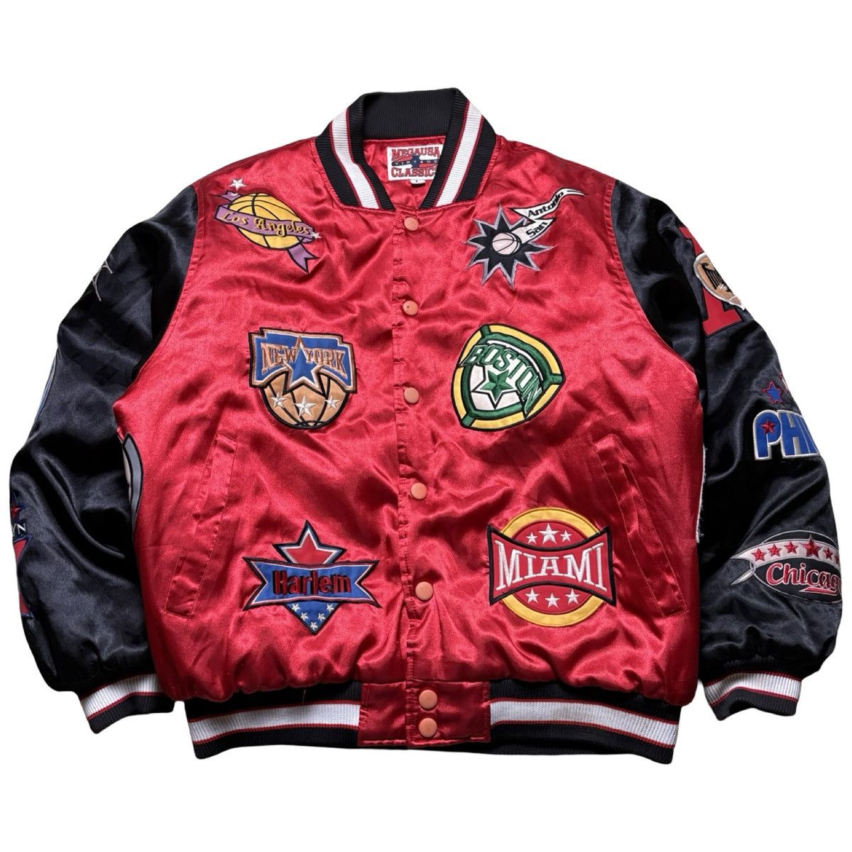 Other Vintage Mens NBA Satin Varsity Jacket Mega USAA Classic L Size US L / EU 52-54 / 3 - 1 Thumbnail