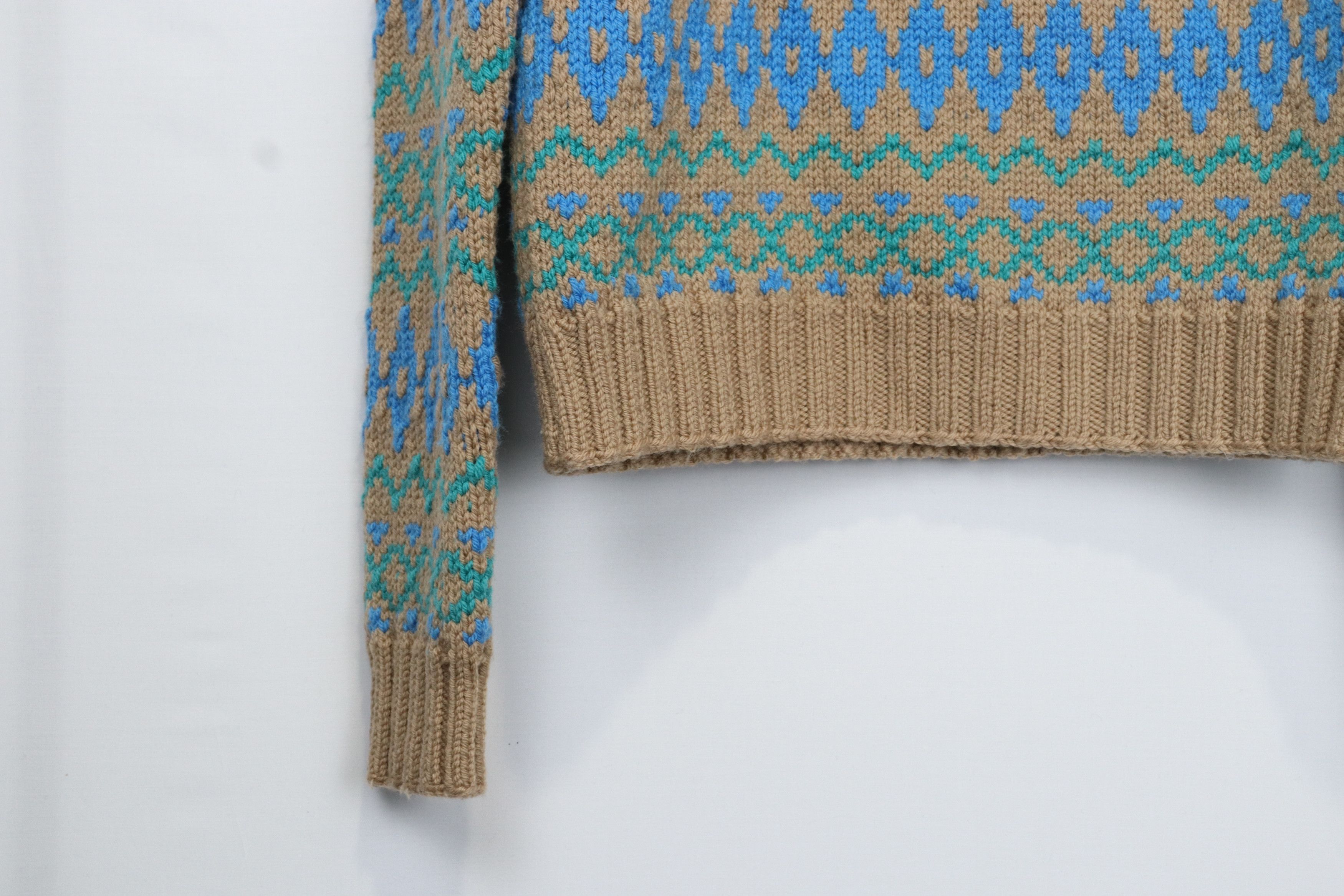 Acne Studios o1rshd10124 SS18 Naif Multicolor Fair Isle Sweater/Knitwear Size US S / EU 44-46 / 1 - 5 Thumbnail