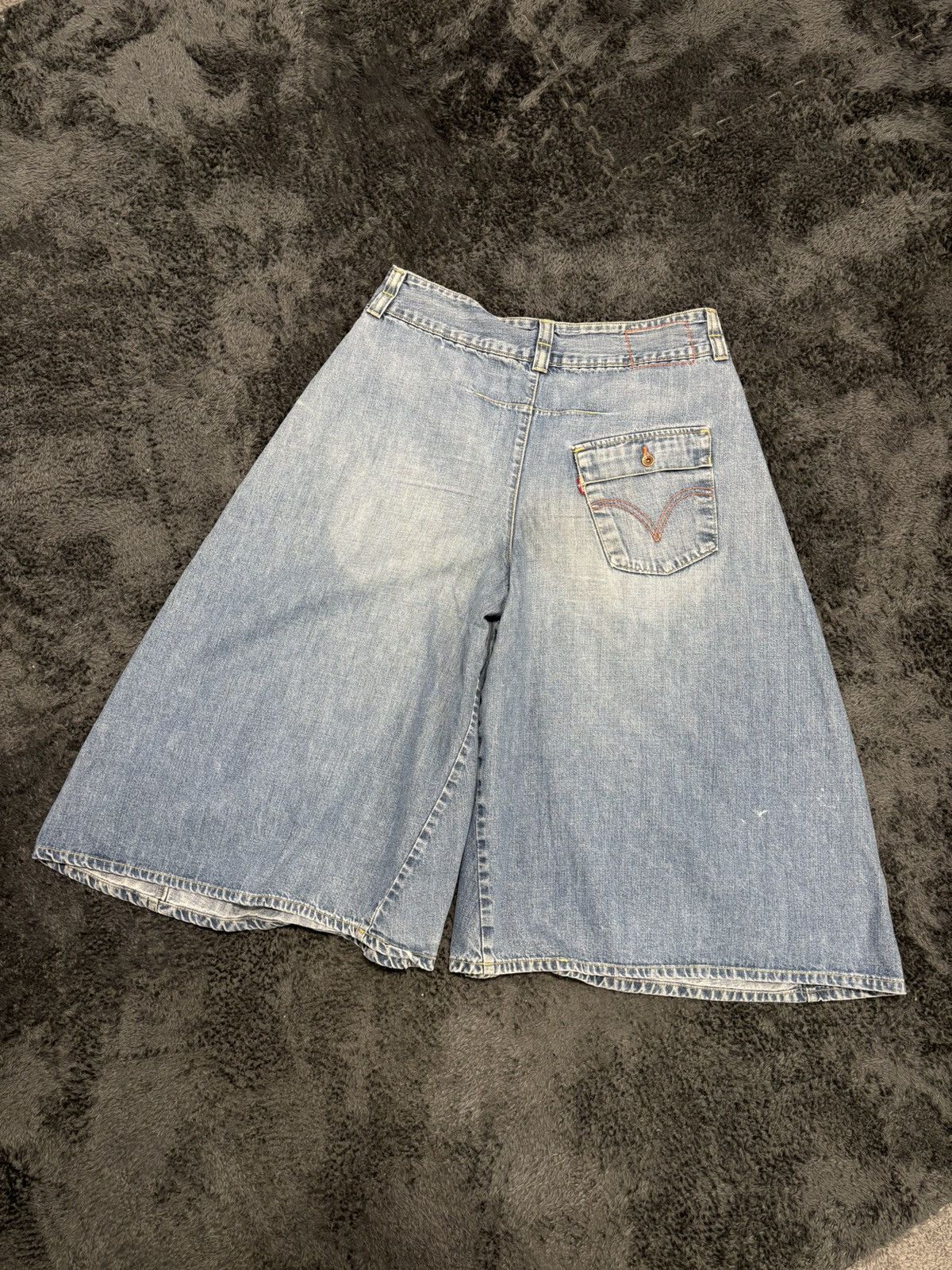 Levi's RARE Vintage Levis Engineered Jeans Baggy Shorts JNCO Style Size US 32 / EU 48 - 9 Thumbnail
