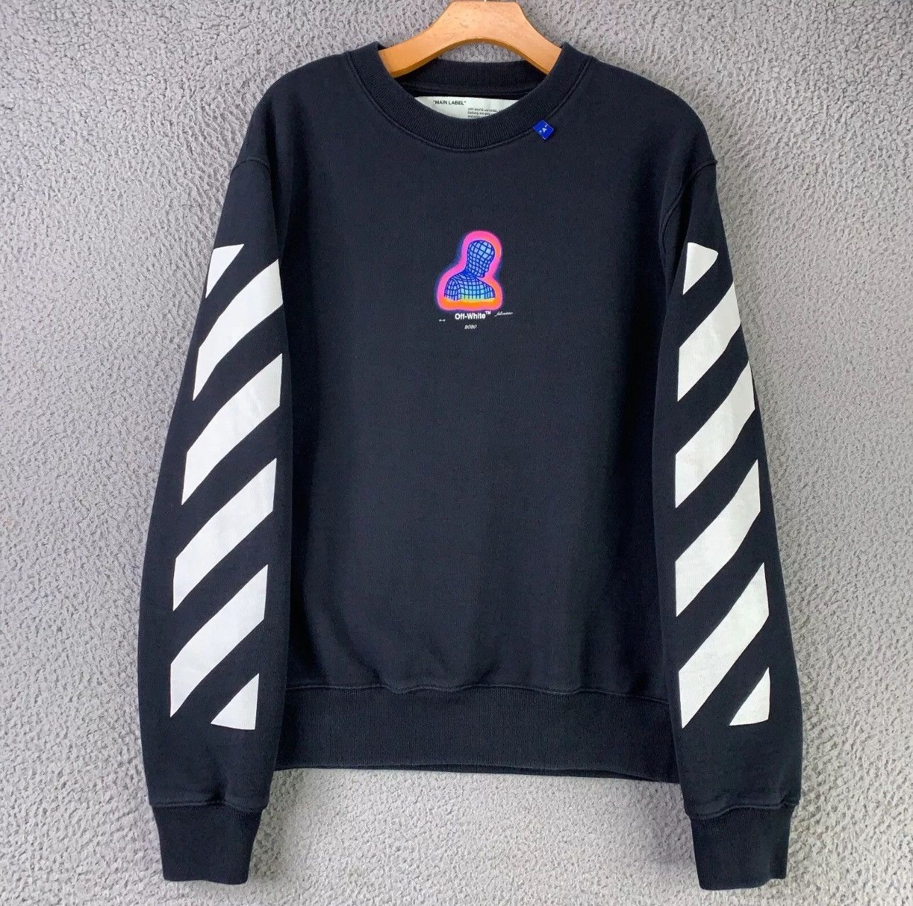 off white ruined factory ジャガードセーター