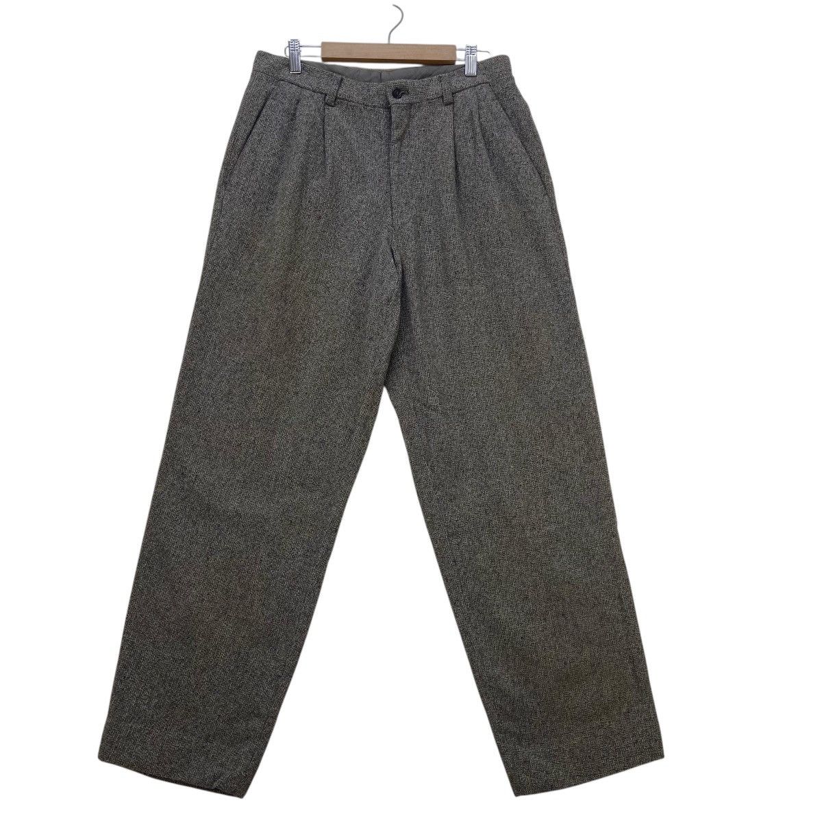 Issey Miyake Vintage 90s Issey Miyake for Men Wide Baggy Wool Pants Size US 30 / EU 46 - 1 Thumbnail