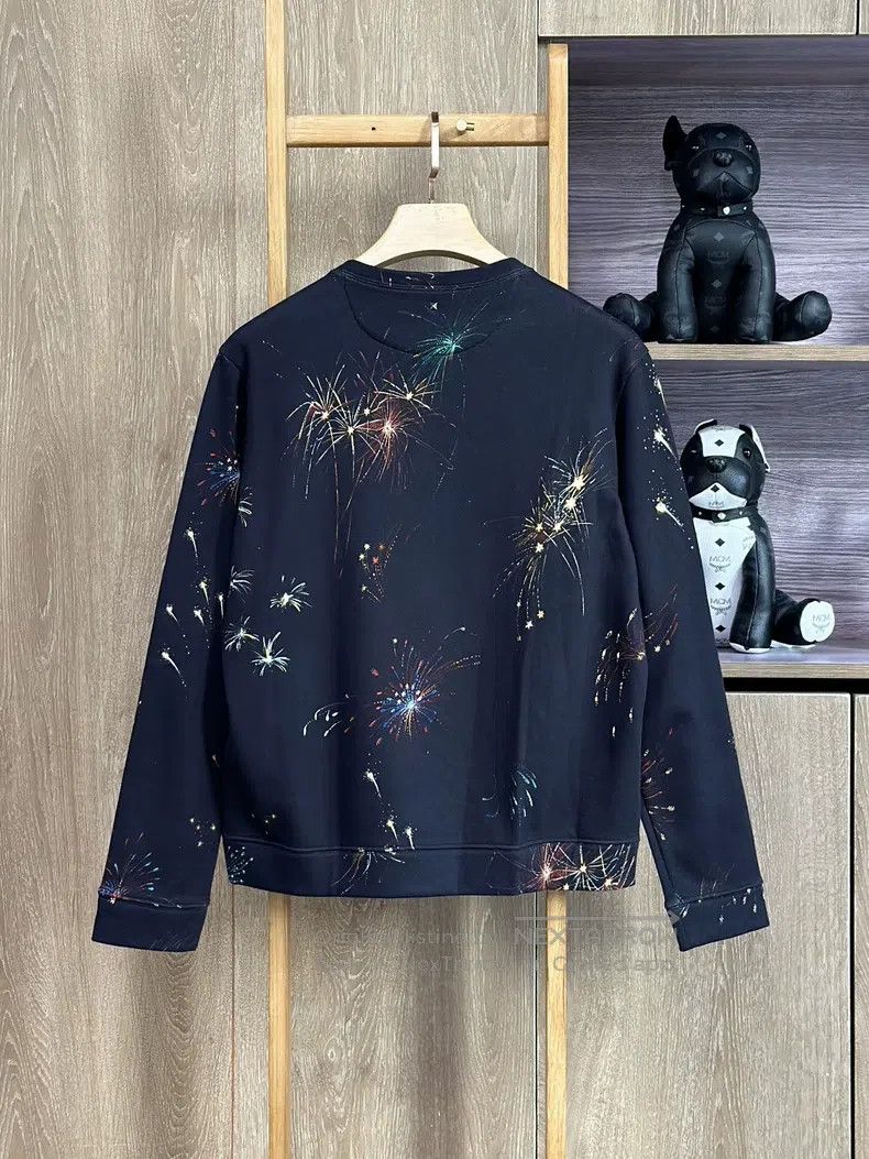 Valentino Valentino Navy blue printed casual crew neck sweatshirt Size US M / EU 48-50 / 2 - 2 Thumbnail