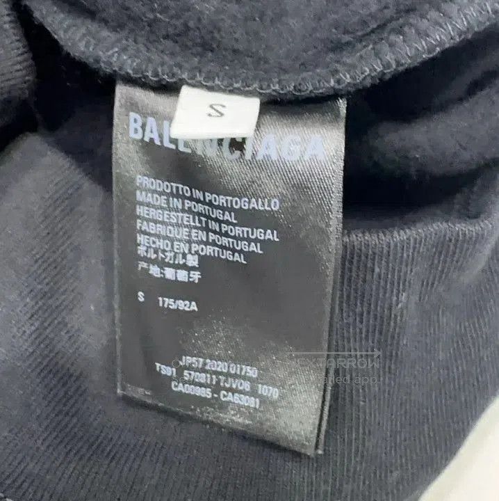 Balenciaga Balenciaga Graphic Logo Print Black Hoodie. Size US S / EU 44-46 / 1 - 6 Thumbnail
