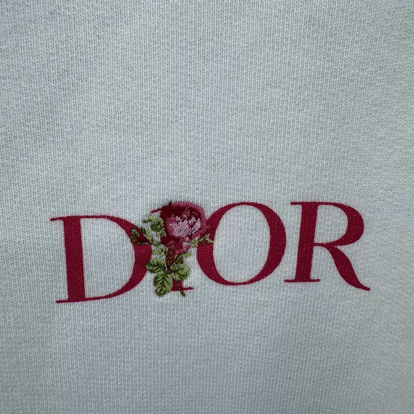 Dior Dior white rose embroidered logo sweat M new w/ tags Size M / US 6-8 / IT 42-44 - 4 Thumbnail