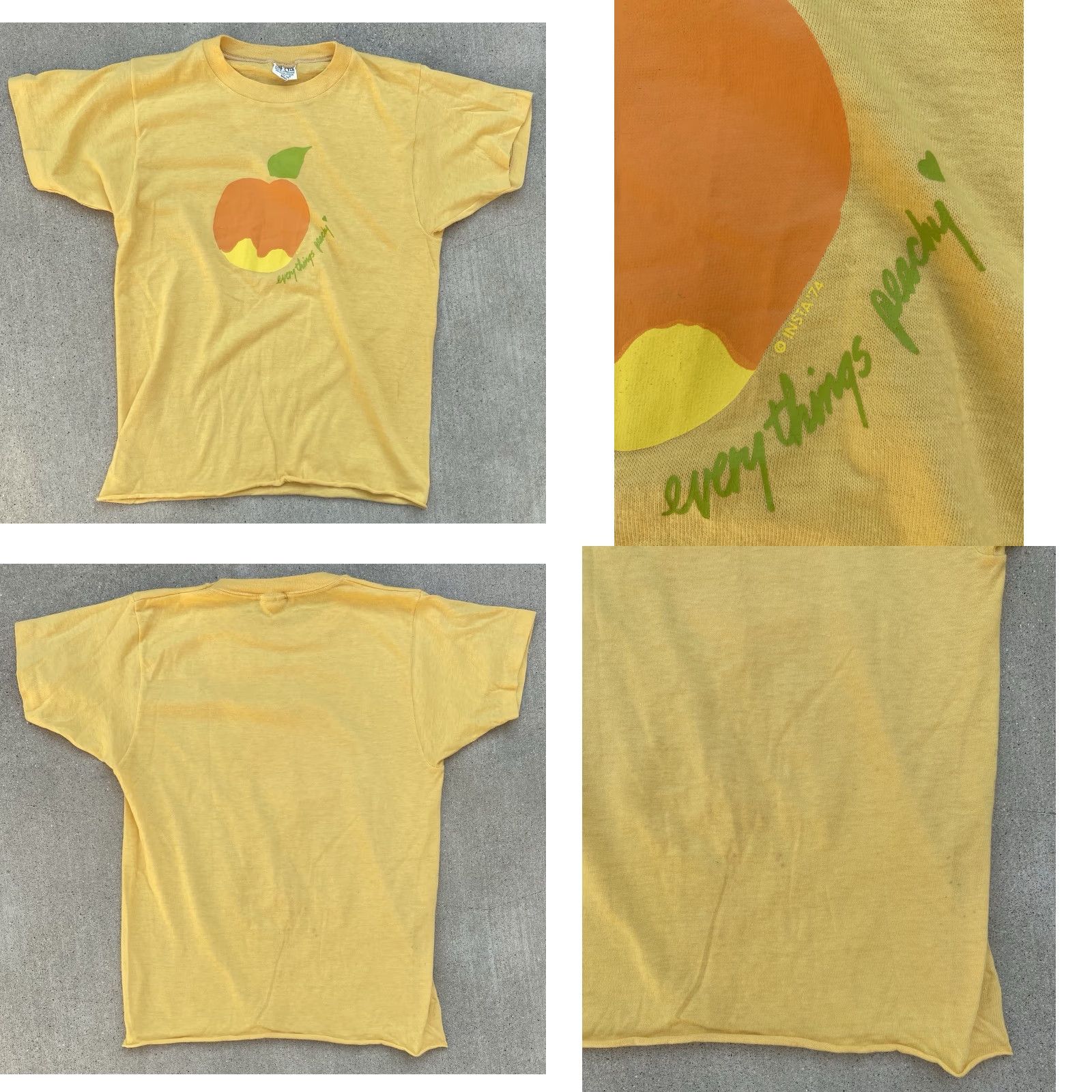 Vintage VINTAGE Cal Cru T-Shirt Shirt Mens 70s Yellow 70s Graphic Print Size S Size US S / EU 44-46 / 1 - 10 Thumbnail