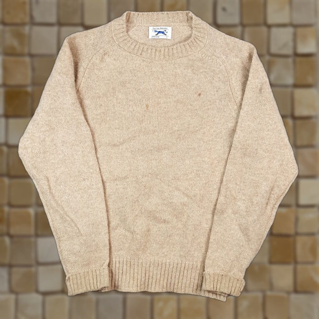 JCPenney Vintage JCPenney 80s Men's Beige Knit Pullover Sweater Size Small Casual Grunge Preppy Fall Winter Size US S / EU 44-46 / 1 - 1 Thumbnail