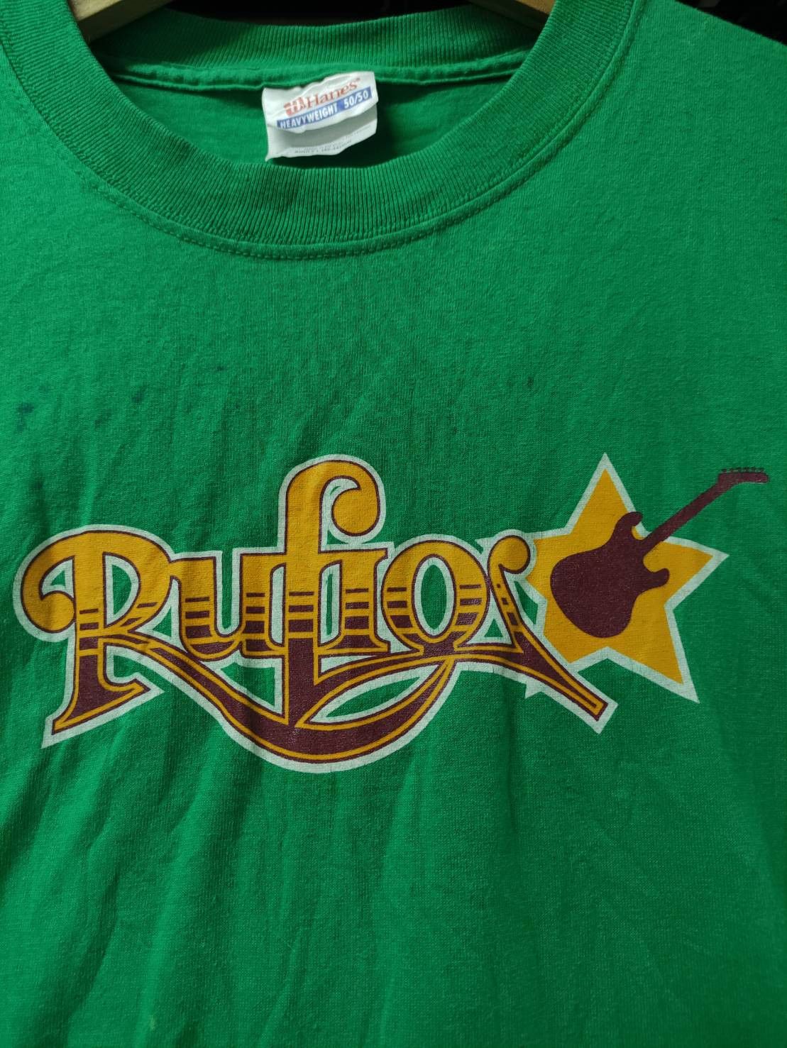Band Tees Vtg 00's Rufio Guitar Star Logo T-Shirt Size US L / EU 52-54 / 3 - 4 Thumbnail