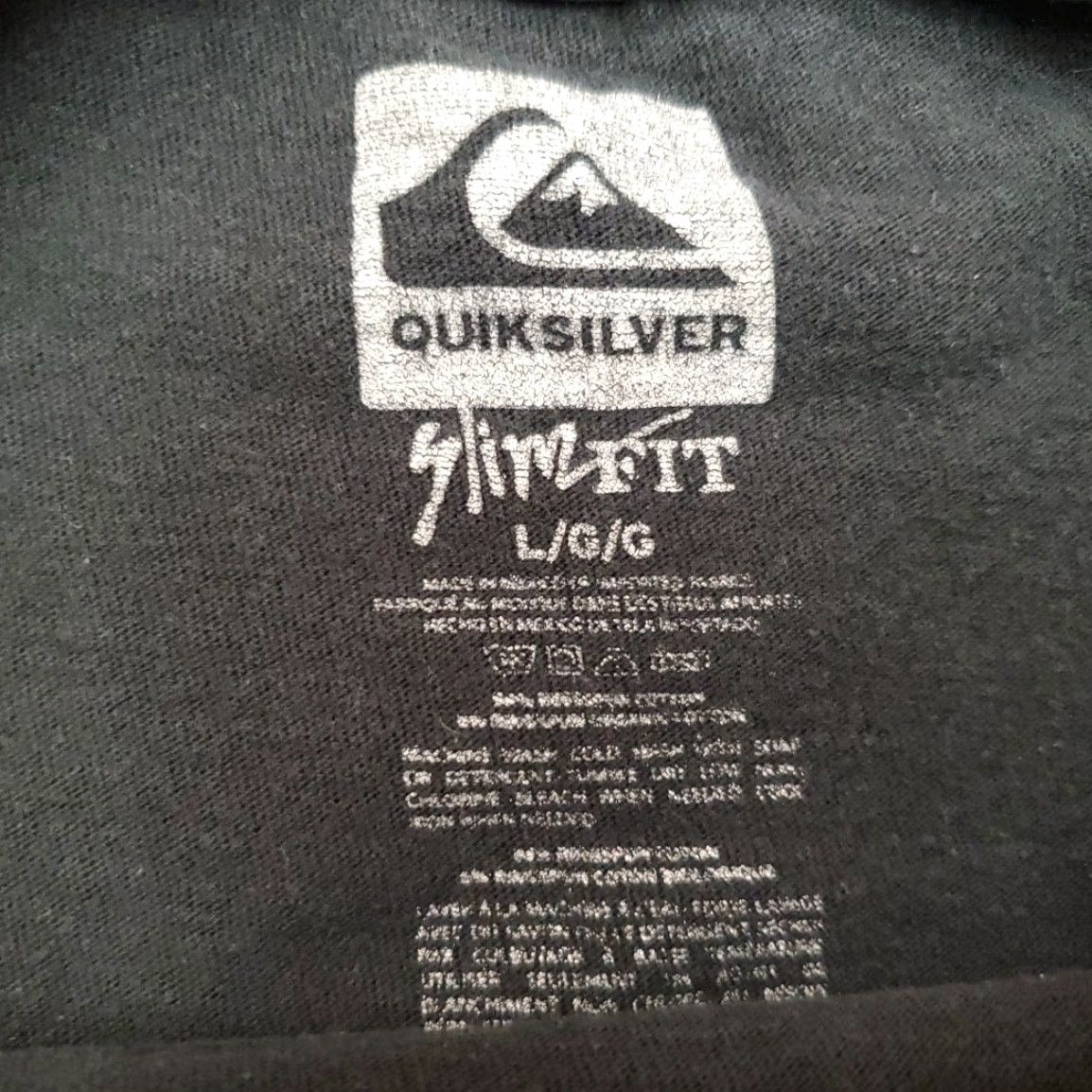 Quiksilver VINTAGE Quiksilver Shirt Mens Large Slim Fit Black Short Sleeve Surf Skate Y2K Retro TEE Mens Size US L / EU 52-54 / 3 - 3 Thumbnail