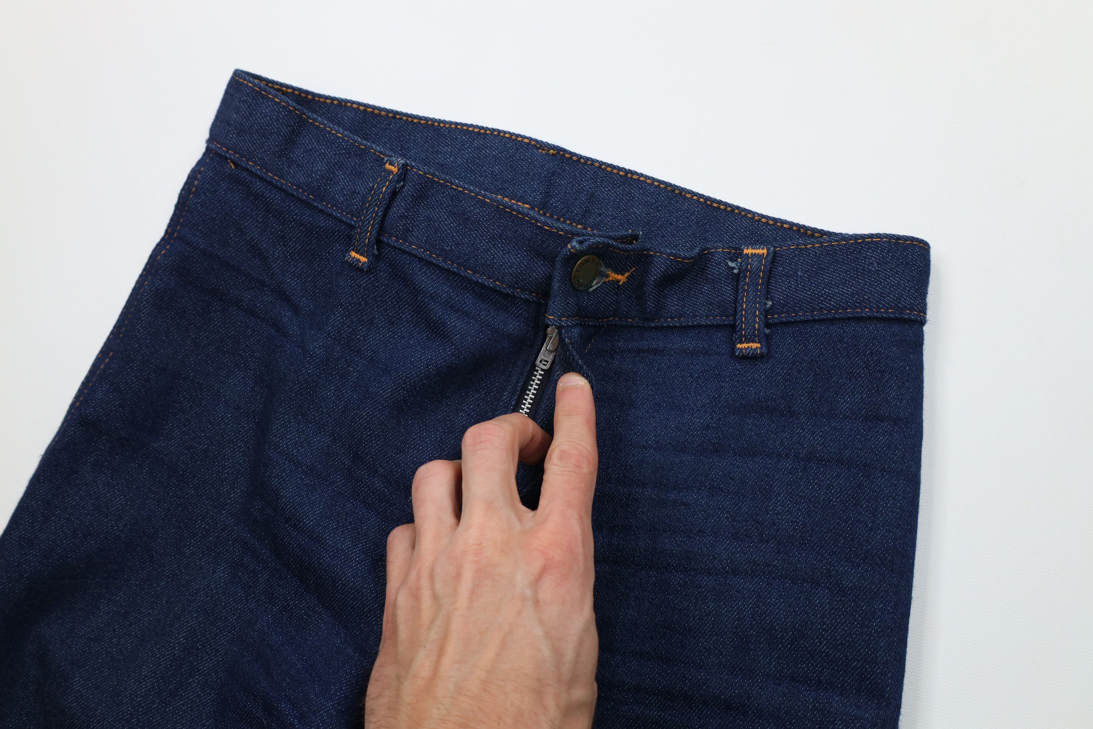 Vintage Vintage 70s Streetwear Wide Leg Bell Bottoms Jeans Blue USA Size 30" / US 8 / IT 44 - 8 Thumbnail