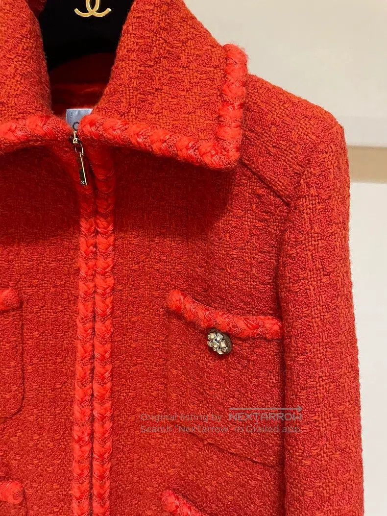 Chanel Chanel Snow series show pocket red jacket Size XS / US 0-2 / IT 36-38 - 2 Thumbnail