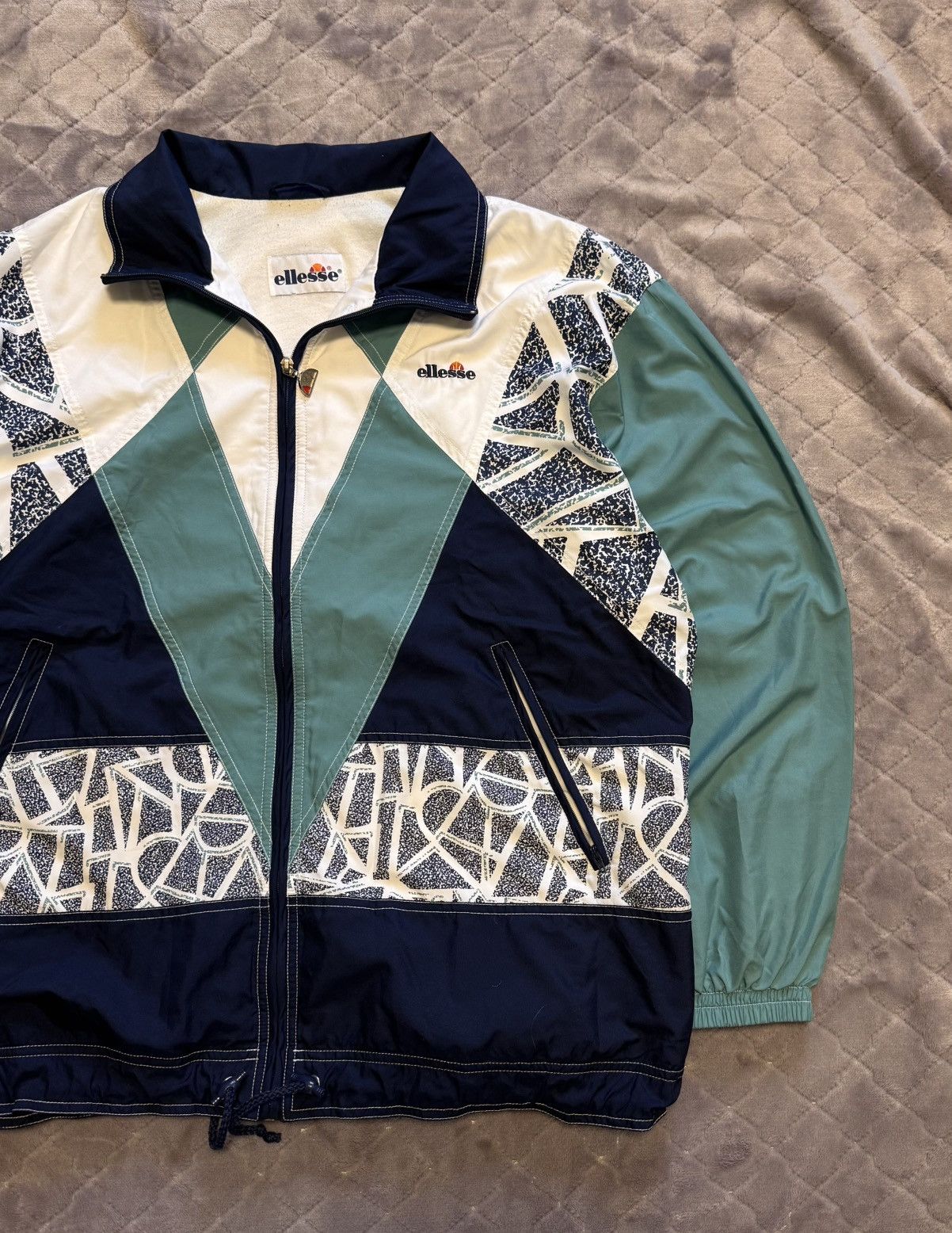 Ellesse × Vintage Vintage 2000s Ellesse Zip Up Light Jacket L Size US L / EU 52-54 / 3 - 3 Thumbnail