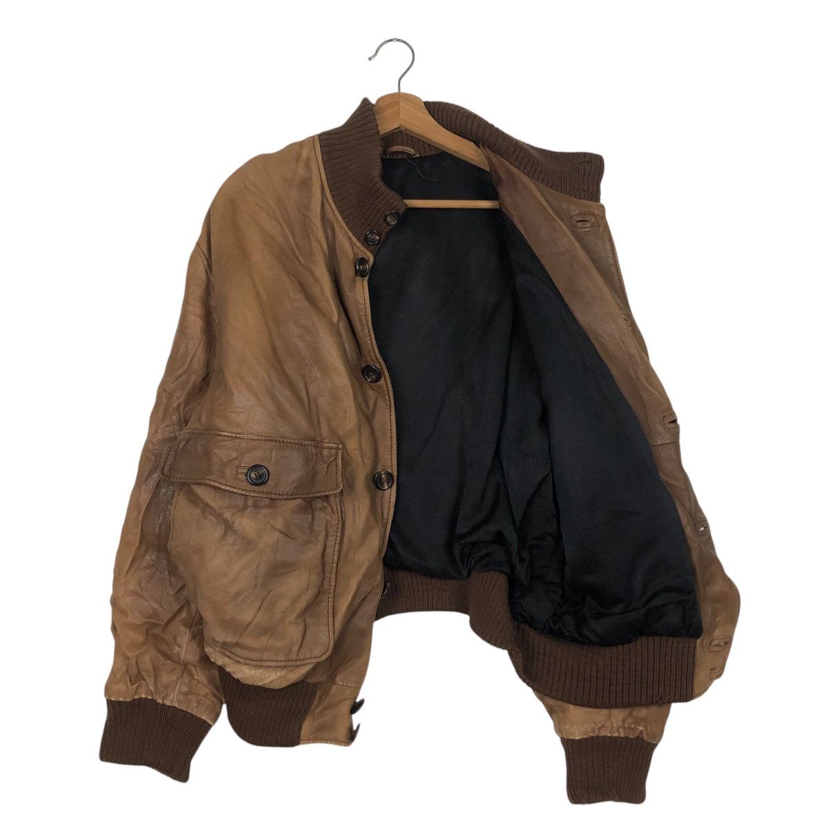 Japanese Brand 📌Vintage Biker Leather Jacket Campanile Blanket Issey Miyake Size US M / EU 48-50 / 2 - 12 Thumbnail