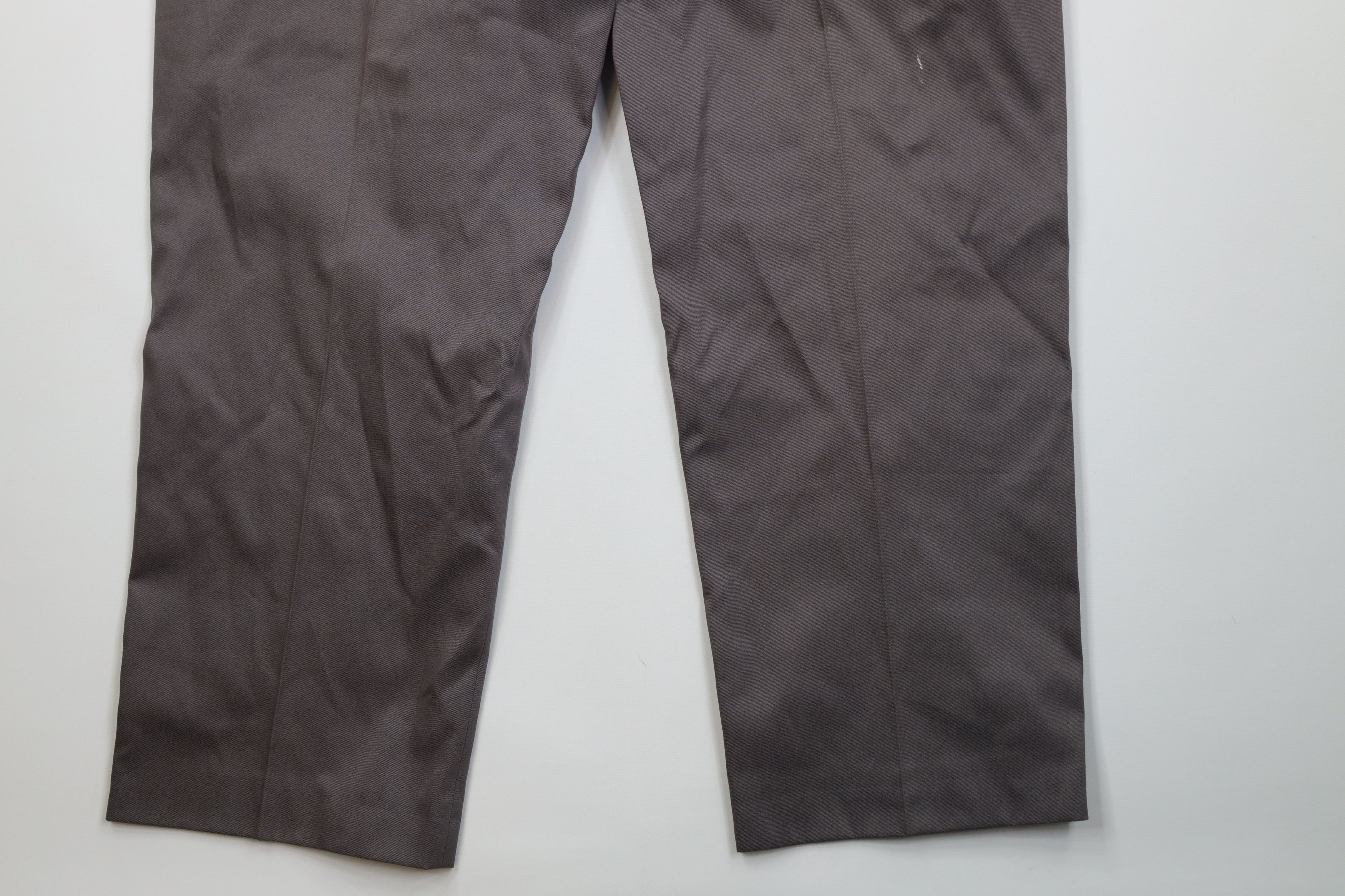 L.L. Bean Deadstock Vintage 90s LL Bean Wide Leg Chino Pants Gray USA Size US 42 / EU 58 - 13 Thumbnail