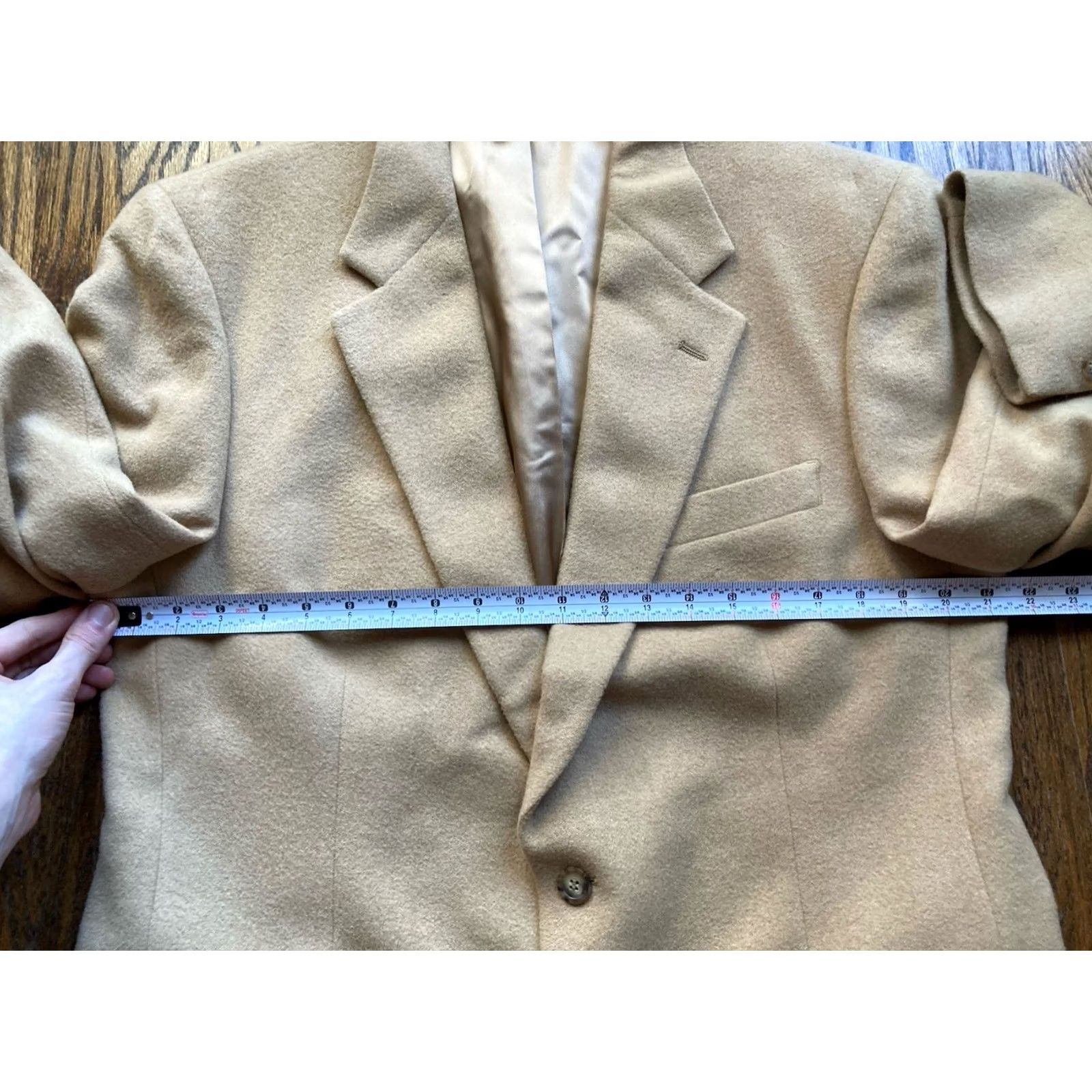 Brooks Brothers Brooks Brothers Blazer Men Size 42R Beige Camelhair 100% Camelhair Jacket USA Made Notch Lapel Single-Breasted Two-Button Front Style Blazer Size 42R - 5 Thumbnail