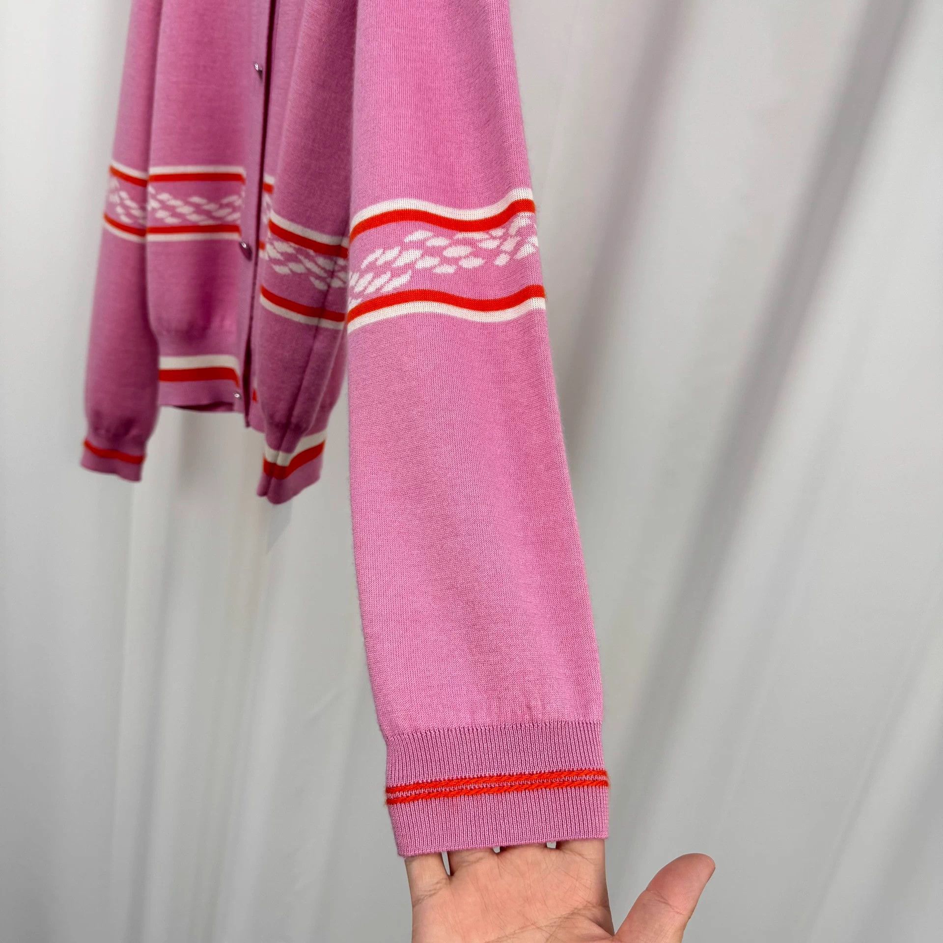 Hermes Hermes Rope Stripe Cashmere Knit Cardigan 38 Size S / US 4 / IT 40 - 4 Thumbnail