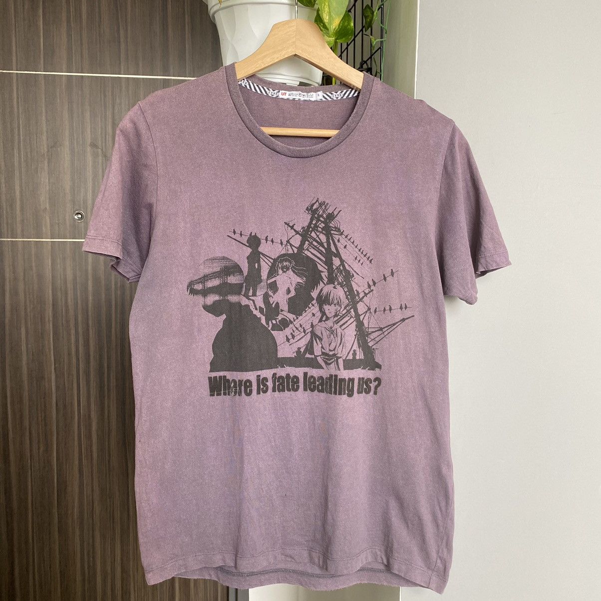 Anime Thrashed Faded Evangelion Neon Genesis Japanese Anime Tee Size US S / EU 44-46 / 1 - 1 Thumbnail