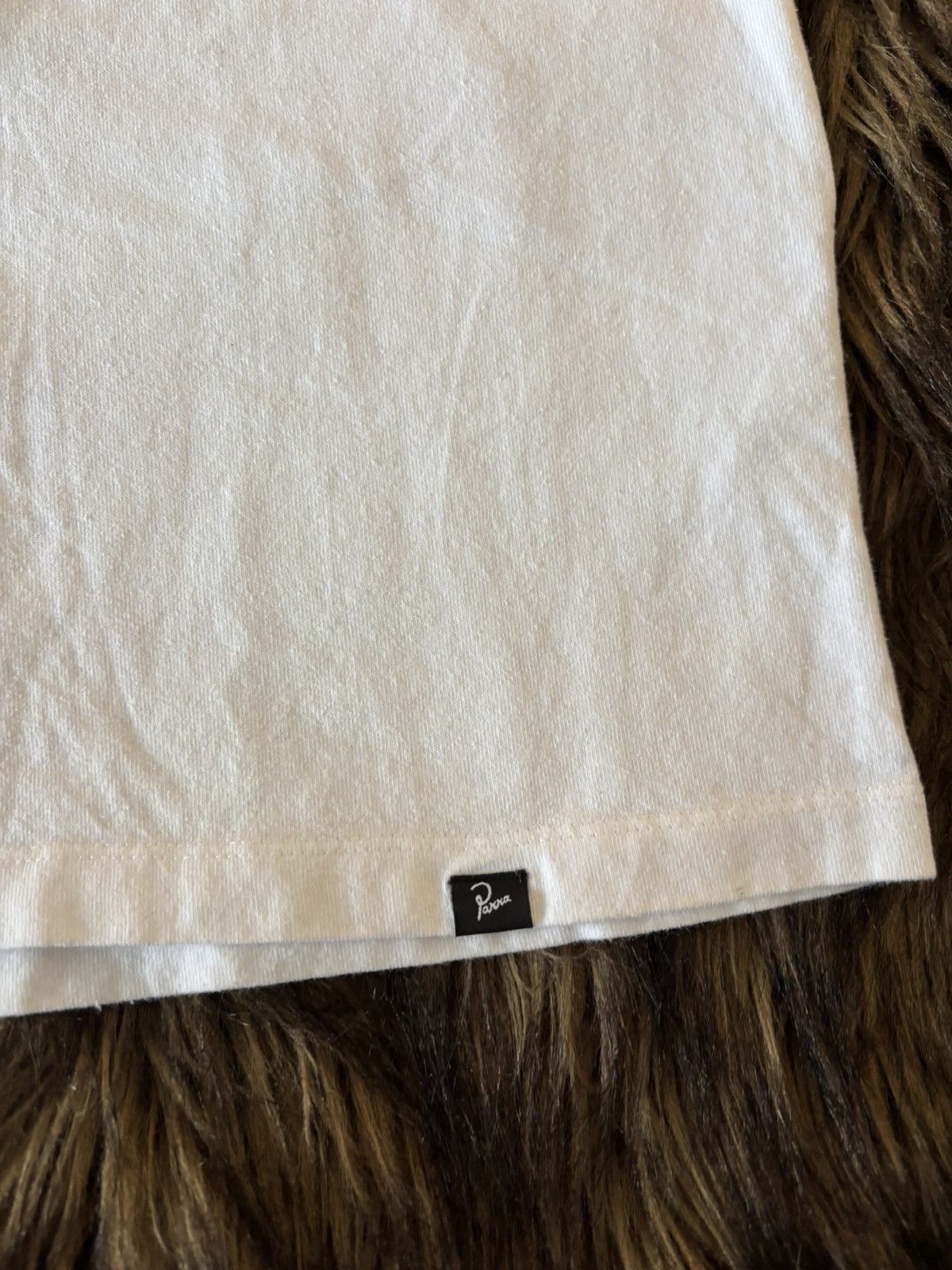 Parra Parra “Minimal Script” Embroidered Tee (Made in Portugal) Size US M / EU 48-50 / 2 - 5 Thumbnail