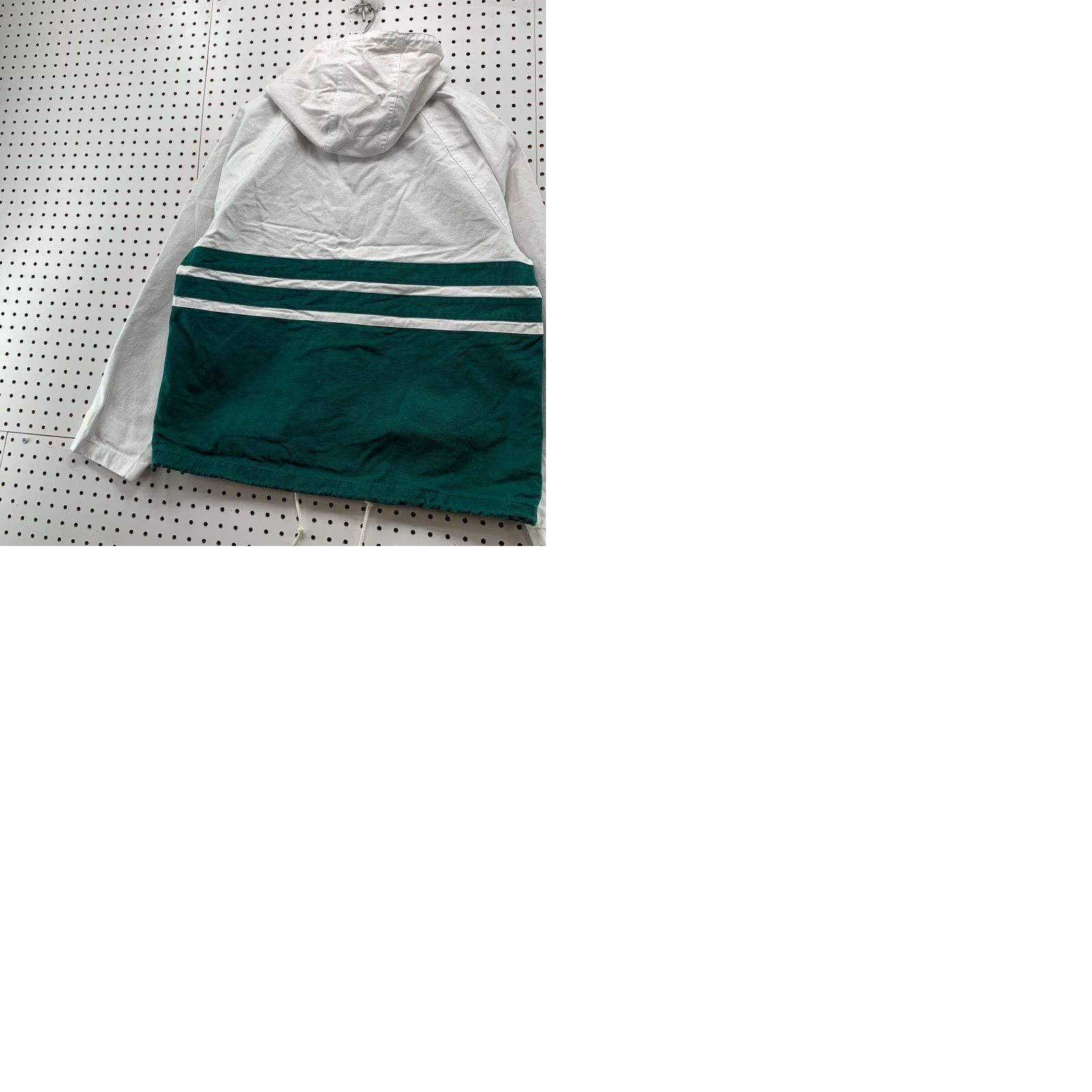 J.Crew J.CREW Jacket Mens Large White Canvas Sportsmen Topsail Colorblock Heavy Thick Size US L / EU 52-54 / 3 - 10 Thumbnail