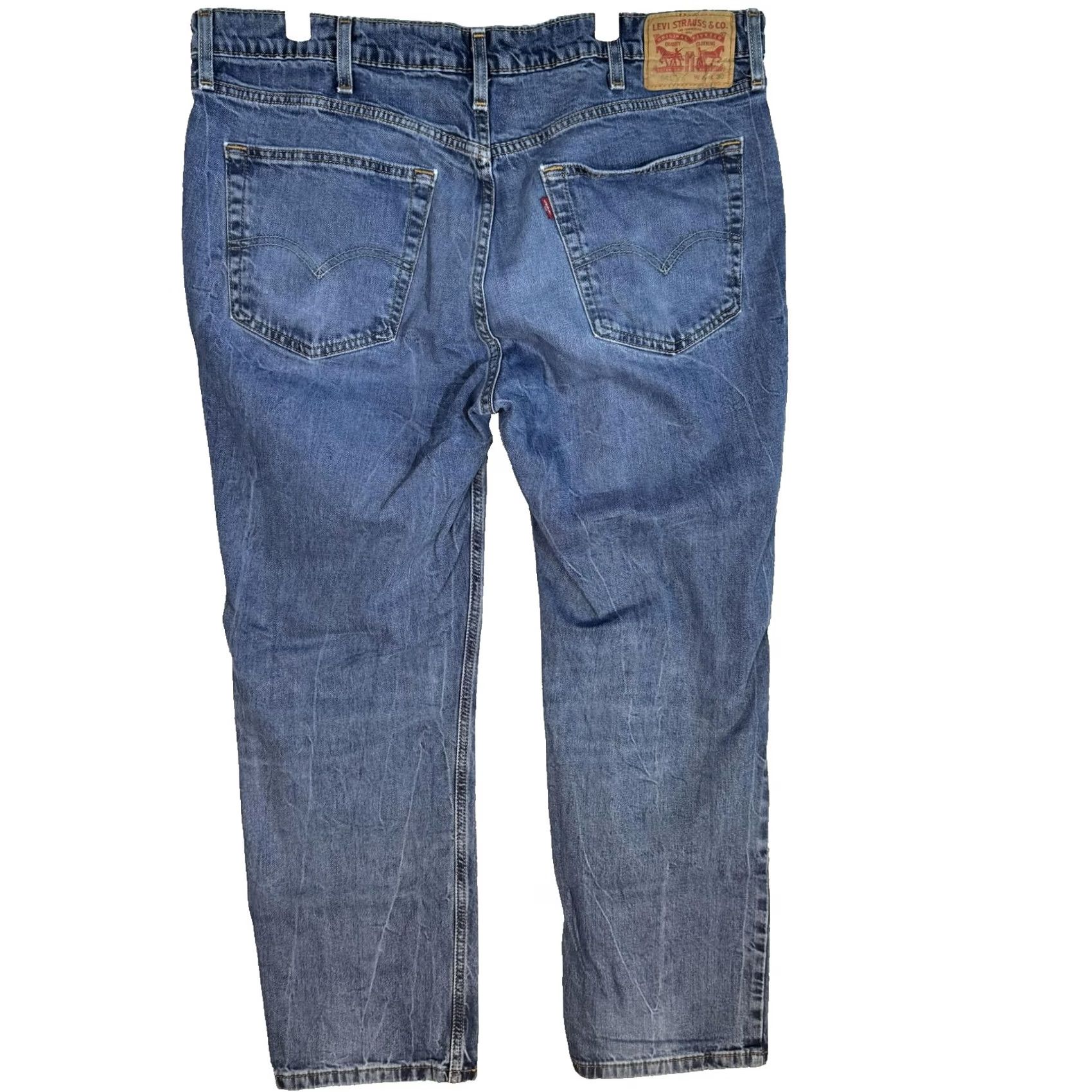 Levi's VINTAGE Levis 541 Jeans Mens 40x30 Blue Stretch Denim Athletic Fit Mid Rise Tapered Size US 40 / EU 56 - 2 Thumbnail