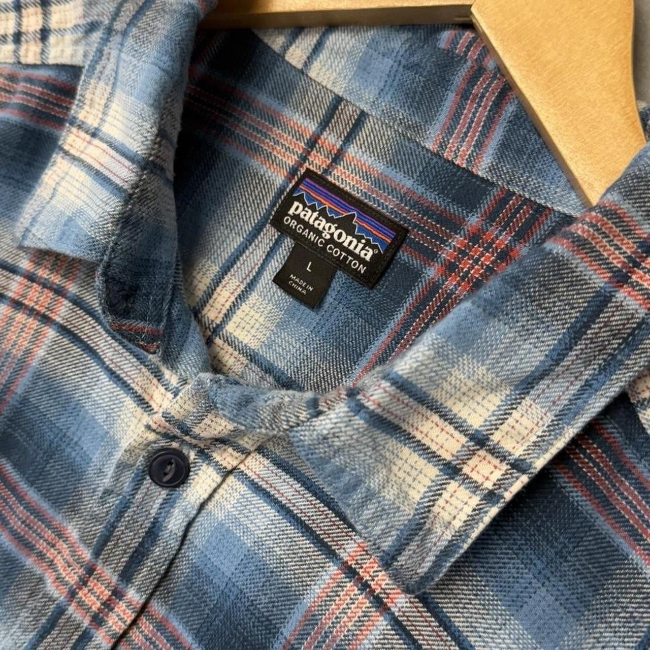Patagonia Patagonia Organic Cotton Blue Flannel Button Up Shirt Large Size US L / EU 52-54 / 3 - 4 Thumbnail