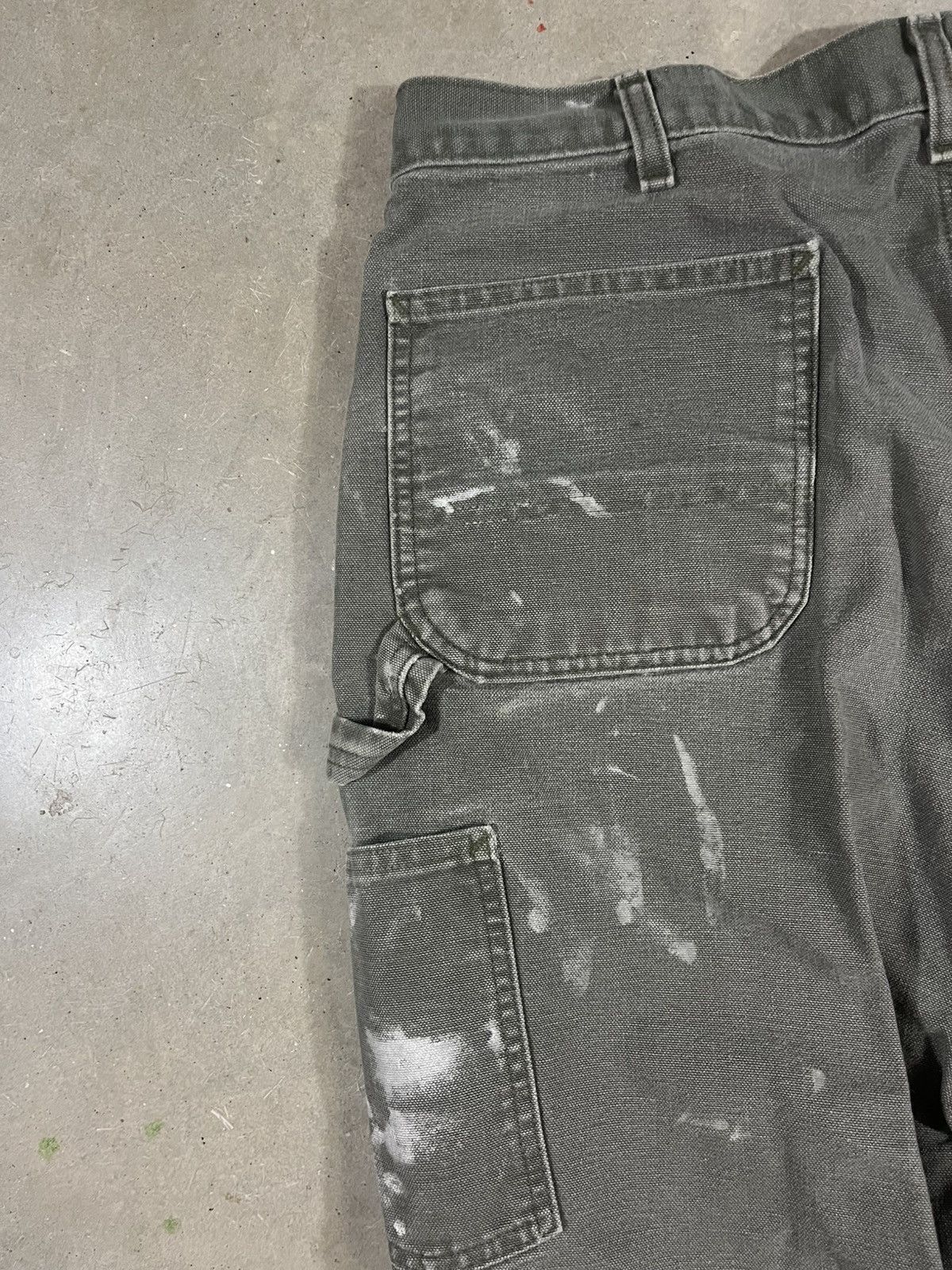 Carhartt Carhartt B11 MOS Work Pants Painted Faded Green Size US 36 / EU 52 - 6 Thumbnail