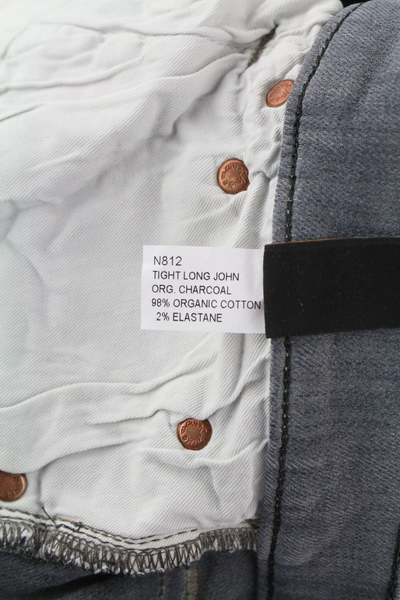 Nudie Jeans TIGHT LONG JOHN W31/L34 Organic Charcoal Jeans 80711 Size US 31 - 7 Thumbnail
