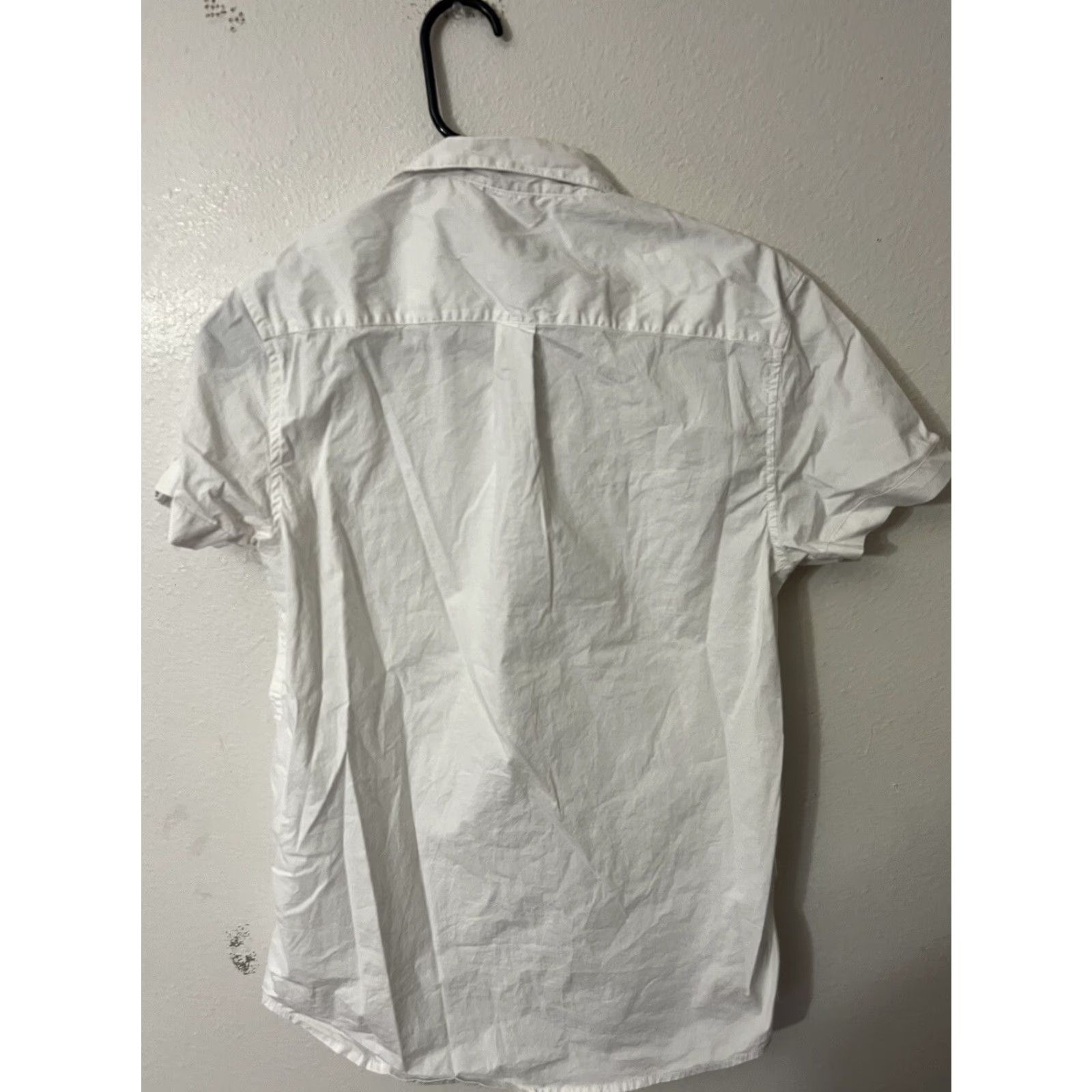 Kenneth Cole KENNETH COLE Designer Slim Fit Short Sleeve Button Down Shirt Small White Size US S / EU 44-46 / 1 - 3 Thumbnail