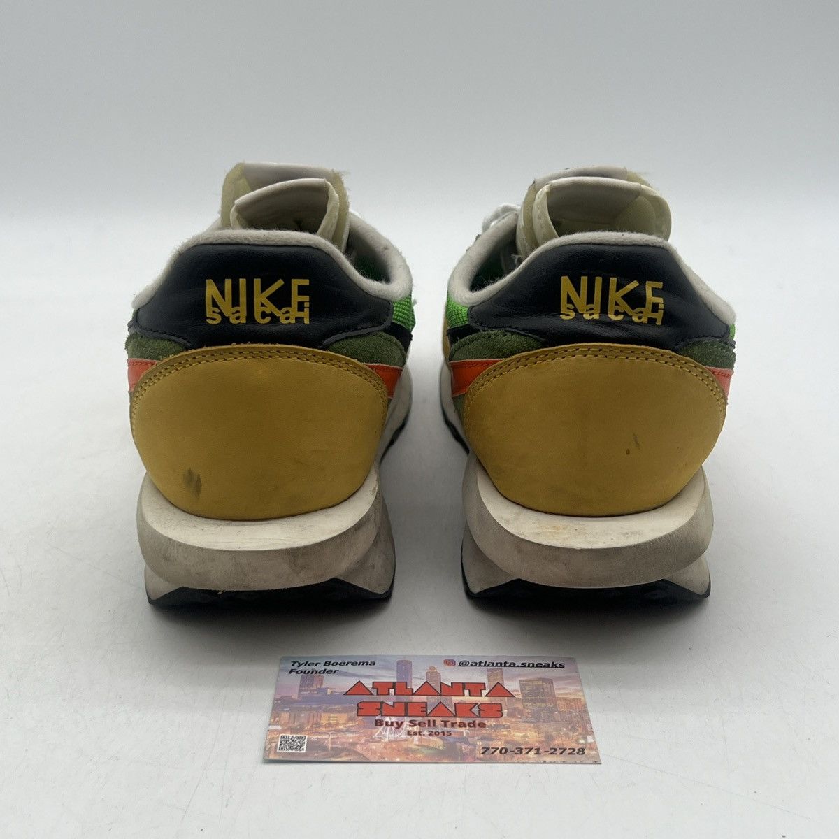Nike Sacai x LDWaffle green gusto Size US 10 / EU 43 - 3 Thumbnail