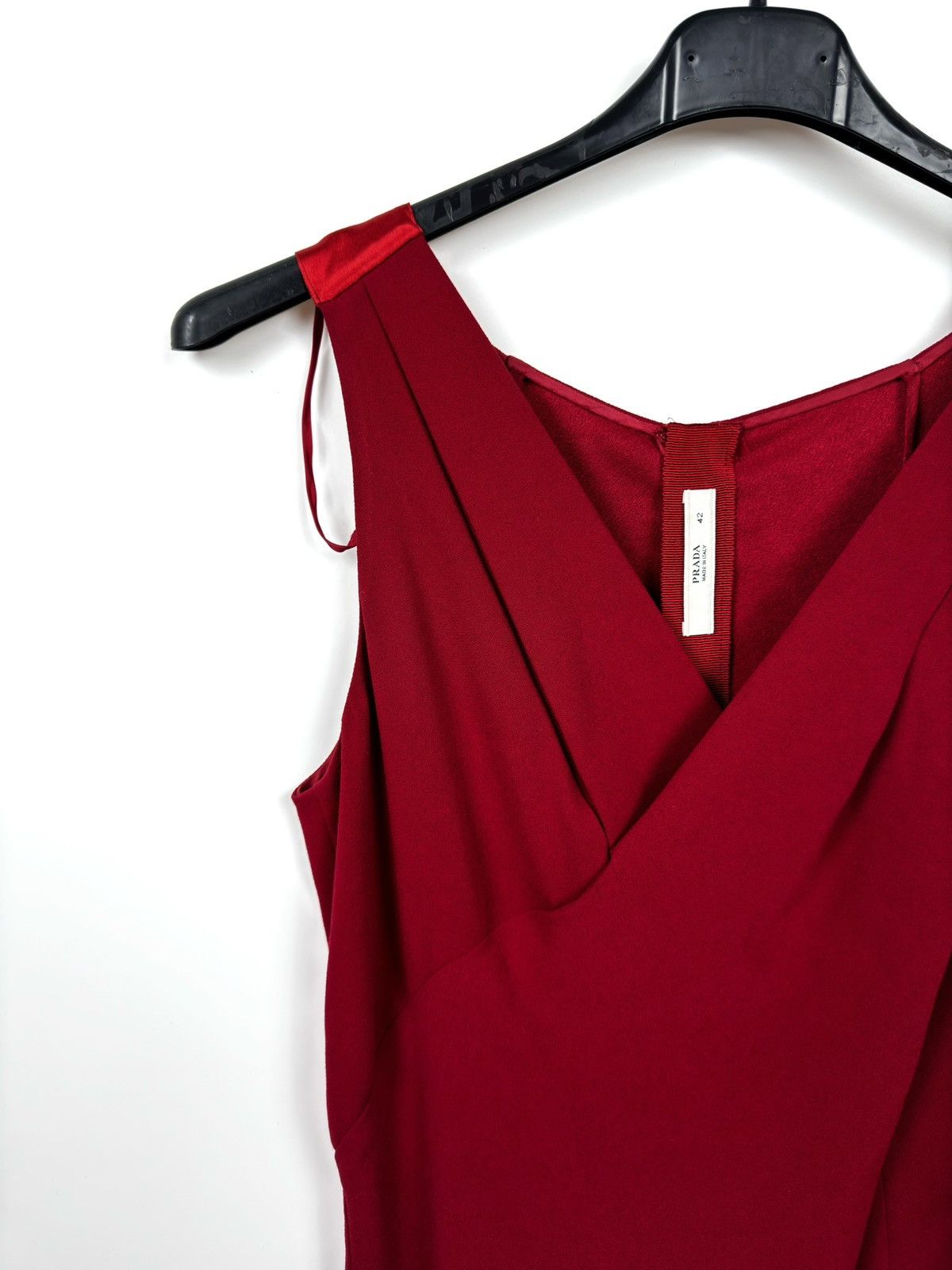 Prada Prada Red Mid-Length Cocktail /Day Dress Size M / US 6-8 / IT 42-44 - 8 Thumbnail