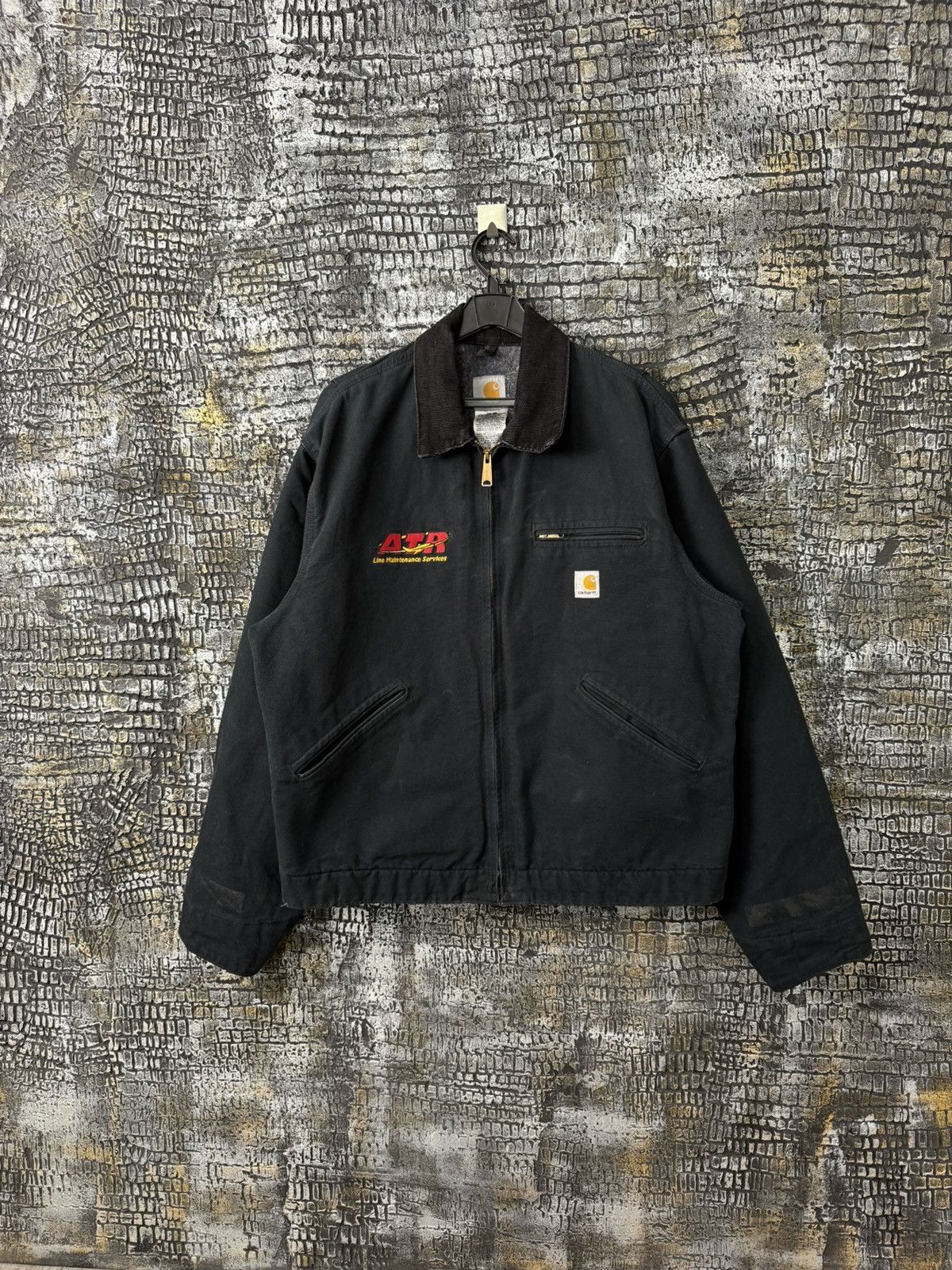 Carhartt Carhartt Detroit Jacket Black ATR Lime Maintenance Services Size US L / EU 52-54 / 3 - 2 Thumbnail