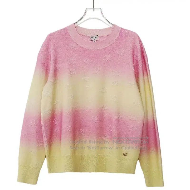Chanel Chanel Color-Block Wool Women's Sweater . Size M / US 6-8 / IT 42-44 - 1 Thumbnail