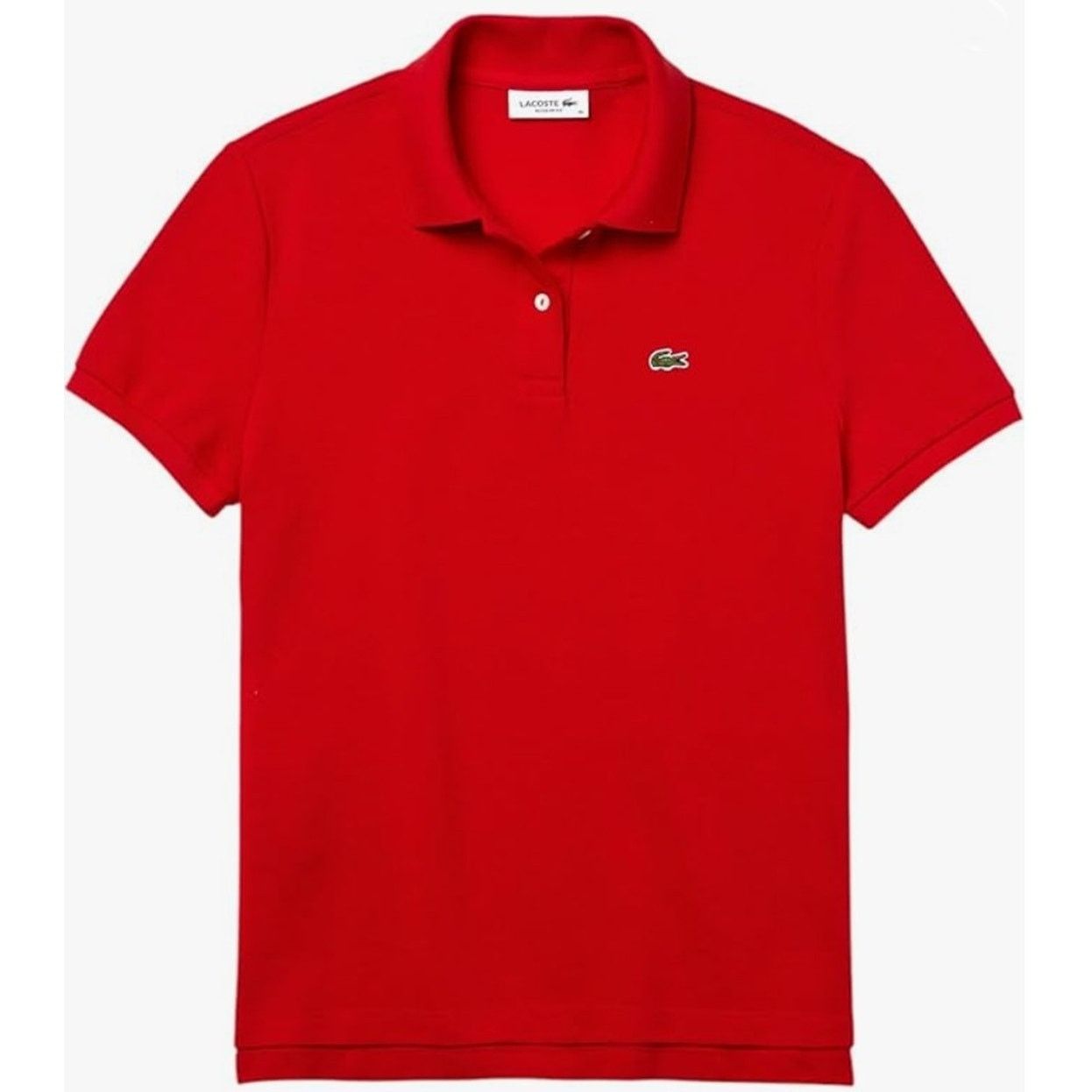 Lacoste Lacoste Women's Classic Fit Short Petit Pique Polo Red 10 Size M / US 6-8 / IT 42-44 - 1 Thumbnail