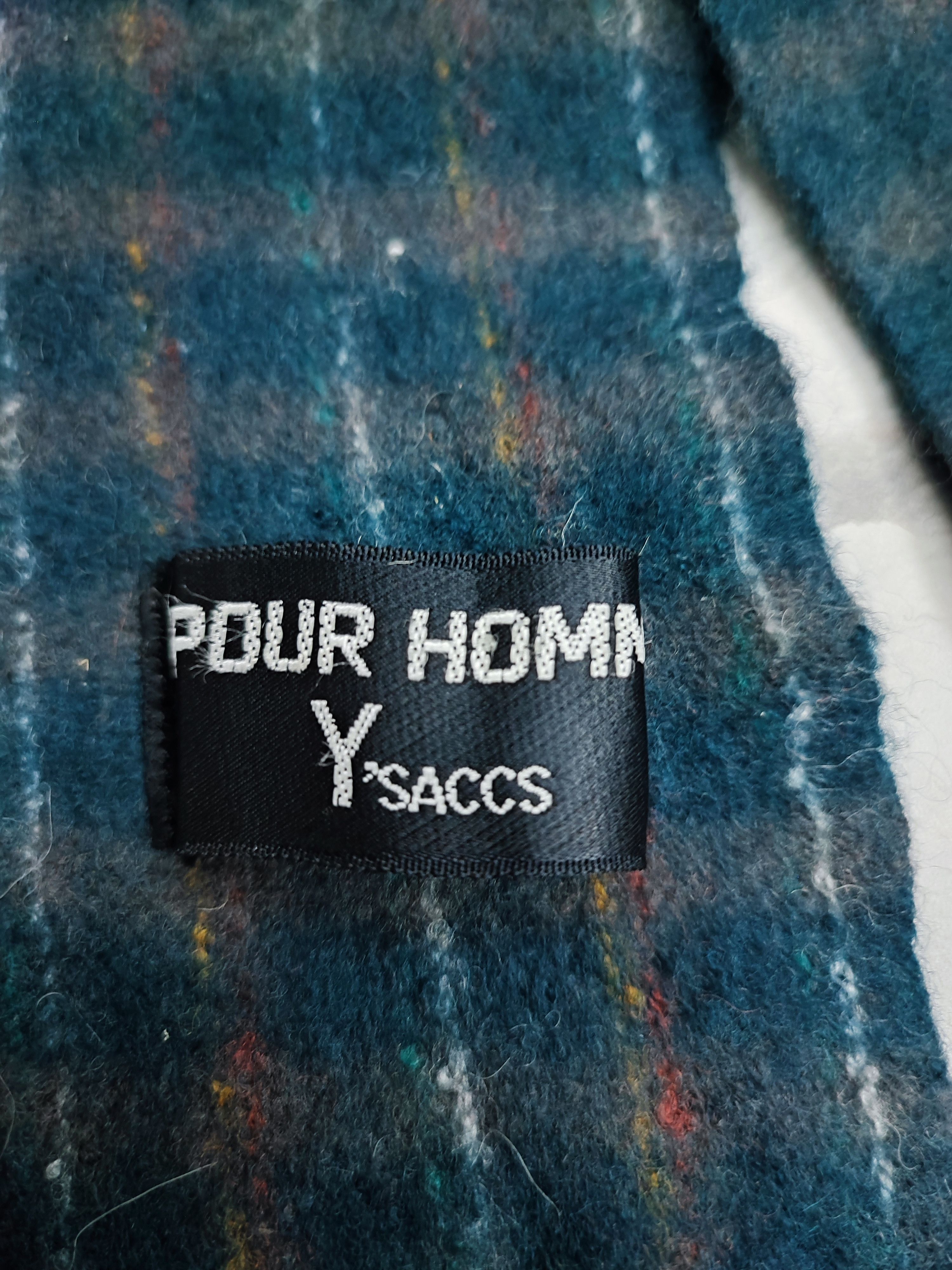 Yohji Yamamoto Vintage Pour Homme Y's by Yohji Yamamoto Muffler Scarf Wool Size ONE SIZE - 6 Thumbnail