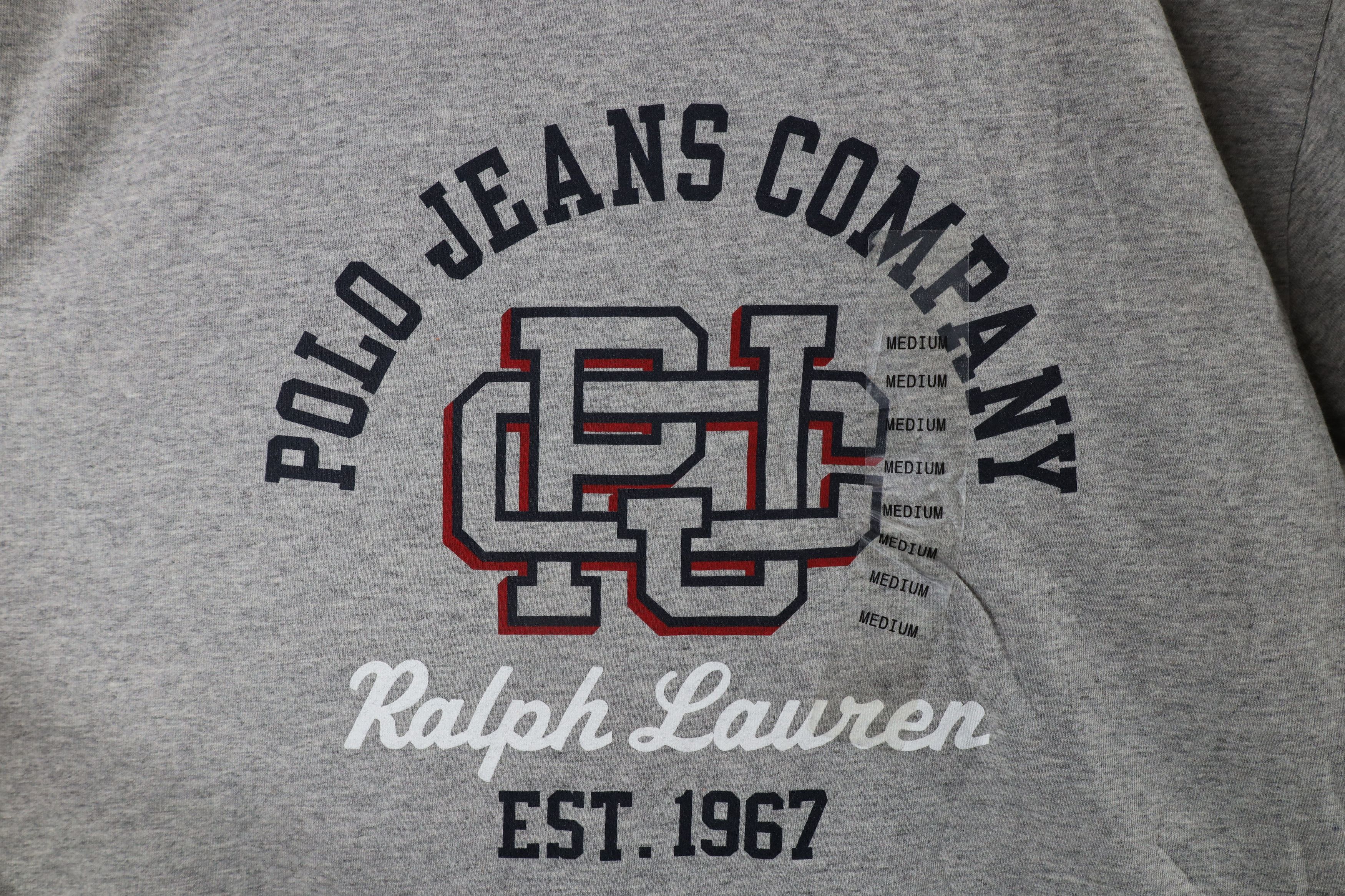 Ralph Lauren × Vintage Deadstock Vintage 90s Ralph Lauren Spell Out T-Shirt Gray Size US M / EU 48-50 / 2 - 7 Thumbnail