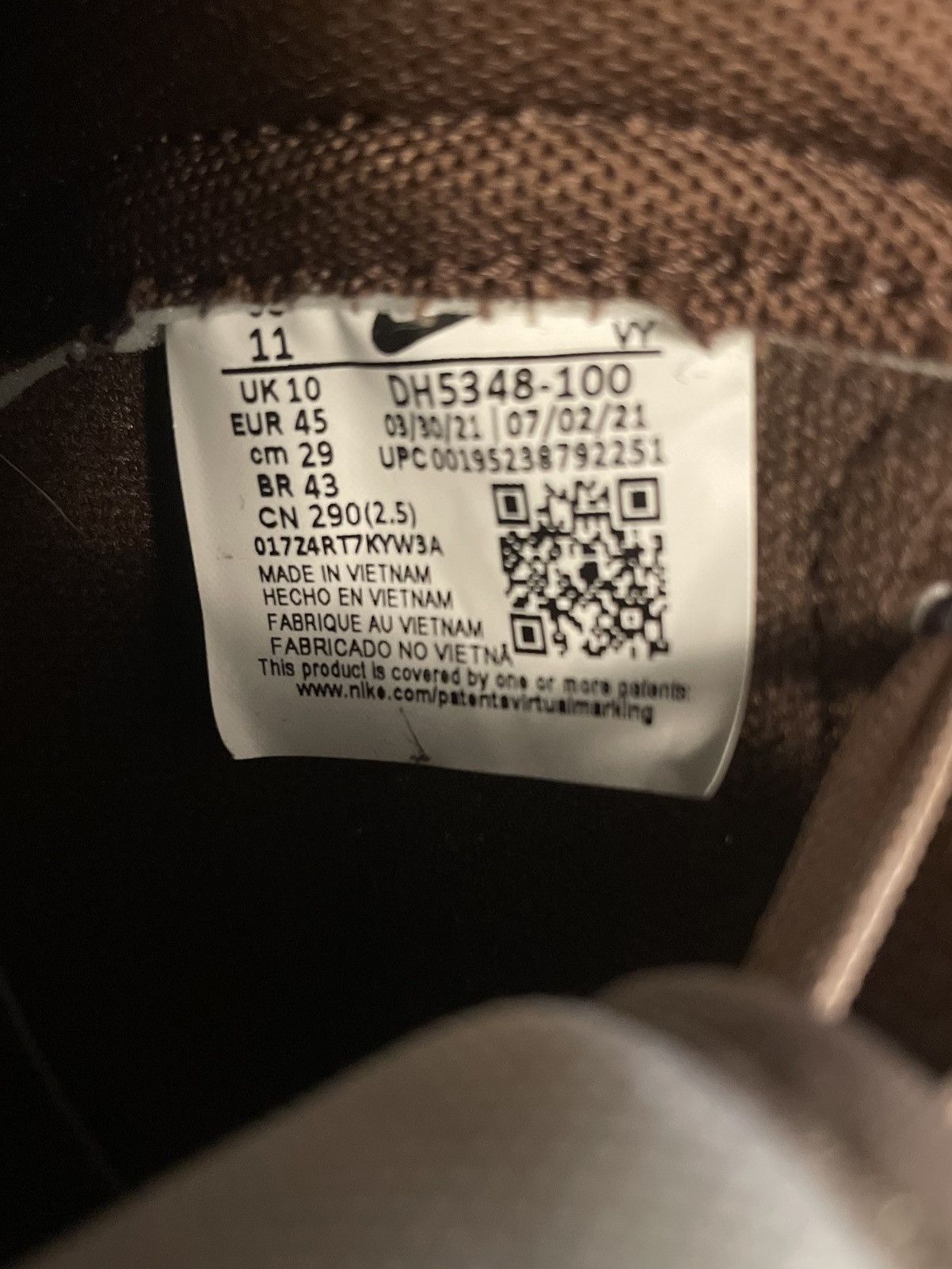 Nike × Vintage Nike Dunk High Chocolate Size 11 Size US 11 / EU 44 - 8 Thumbnail