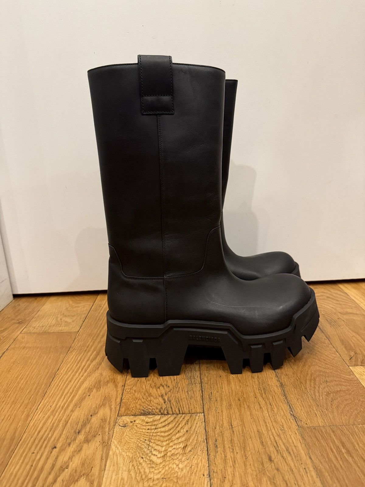 Pre-owned Balenciaga Bulldozer Boots In Black