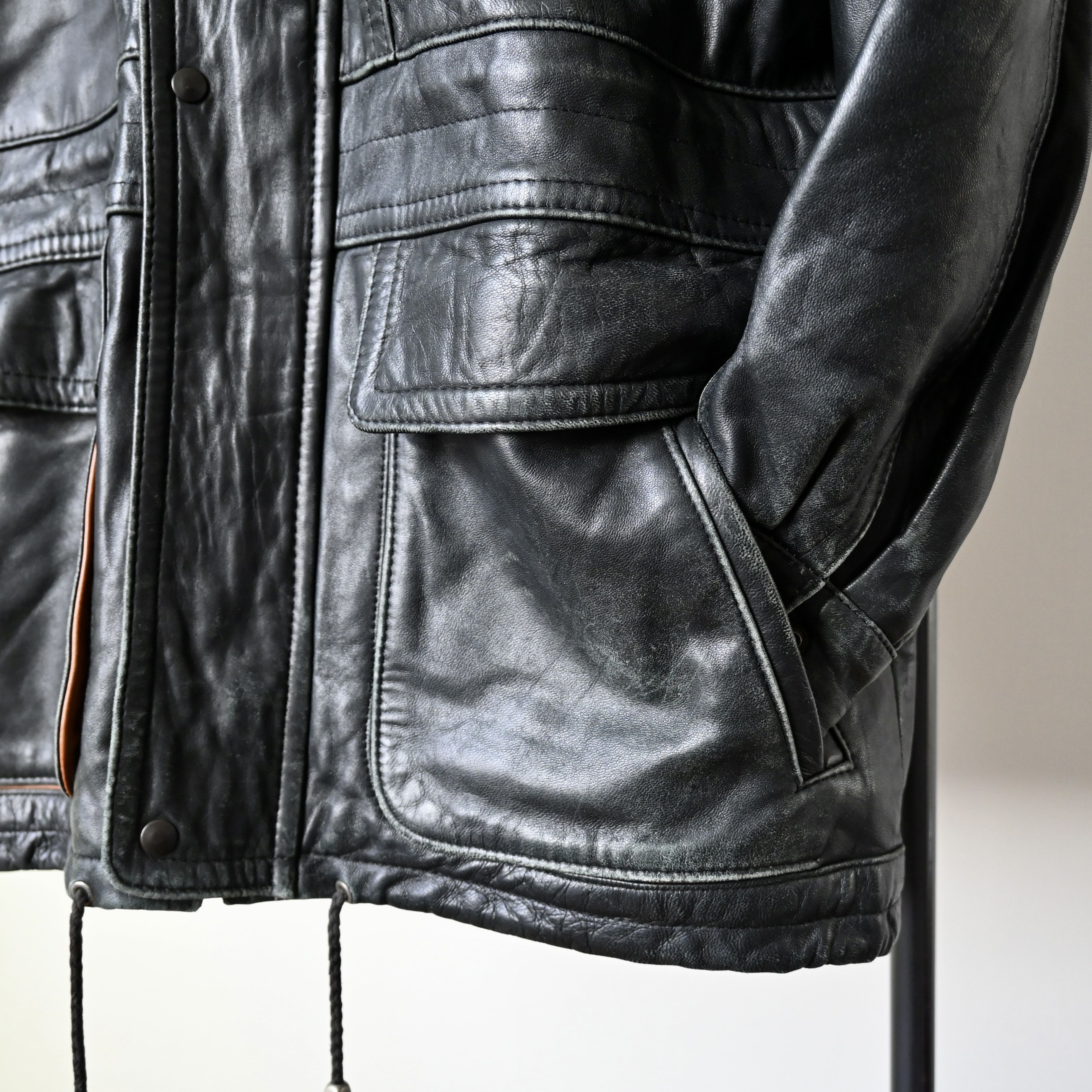 Vintage VTG 1990s VENETTI lamb leather parka, made in Australia Size US L / EU 52-54 / 3 - 9 Thumbnail